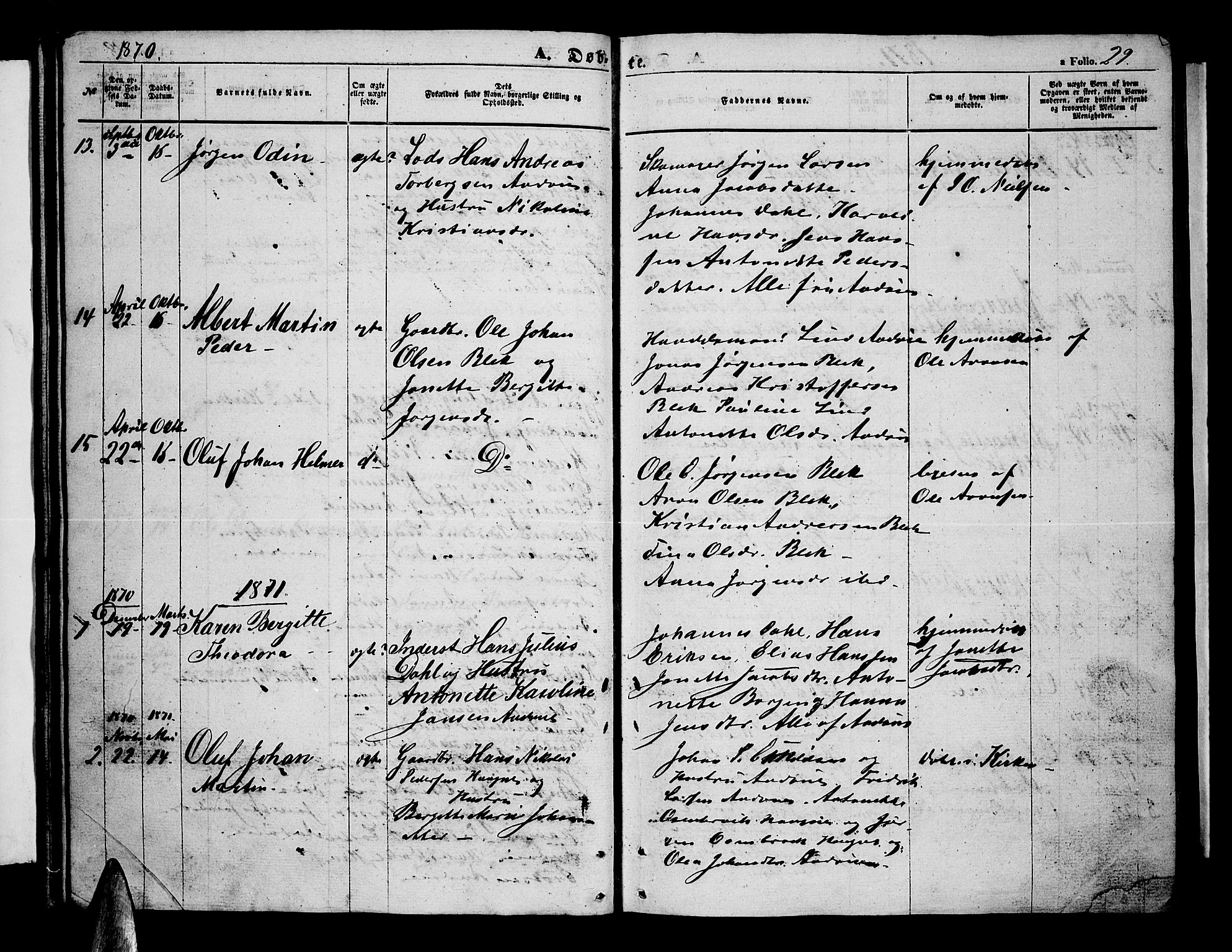 Ministerialprotokoller, klokkerbøker og fødselsregistre - Nordland, AV/SAT-A-1459/899/L1447: Parish register (copy) no. 899C02, 1855-1886, p. 29