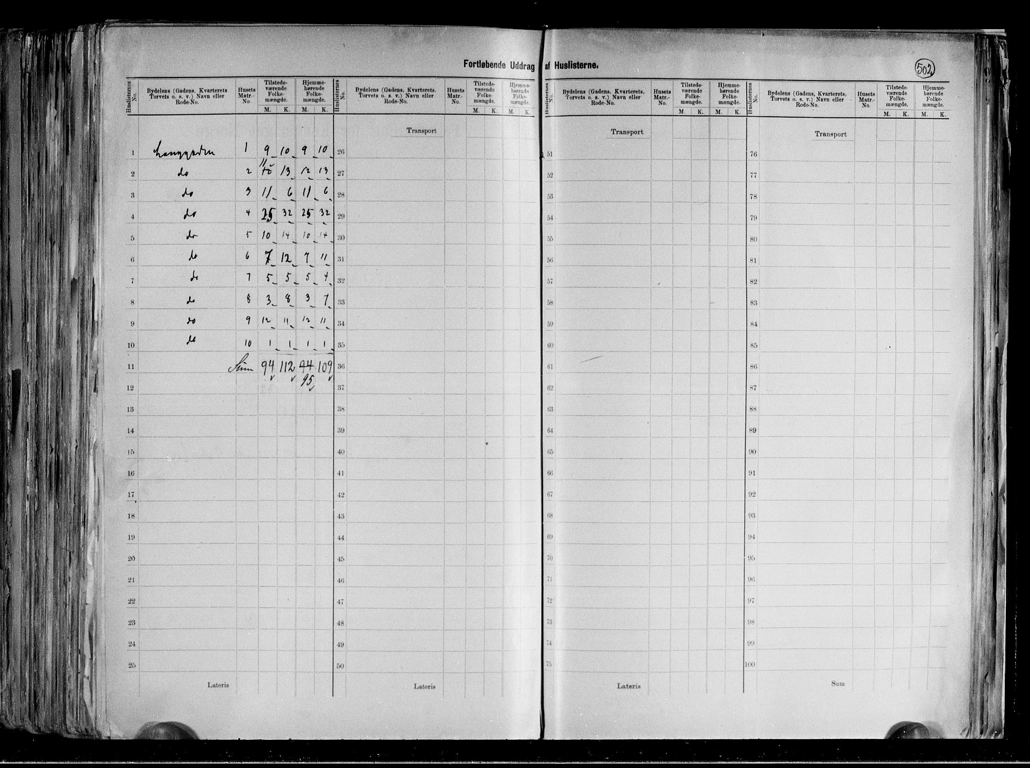 RA, 1891 census for 0301 Kristiania, 1891, p. 141969