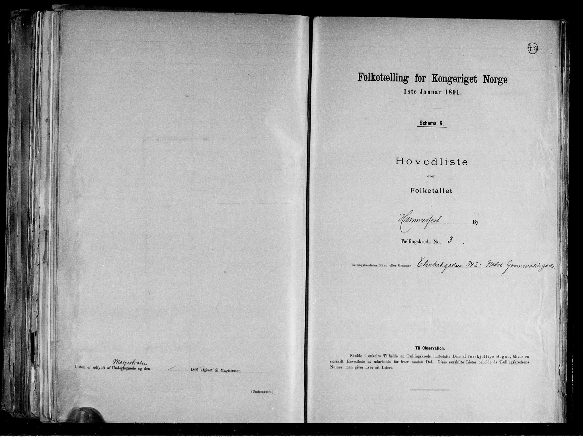 RA, 1891 census for 2001 Hammerfest, 1891, p. 9