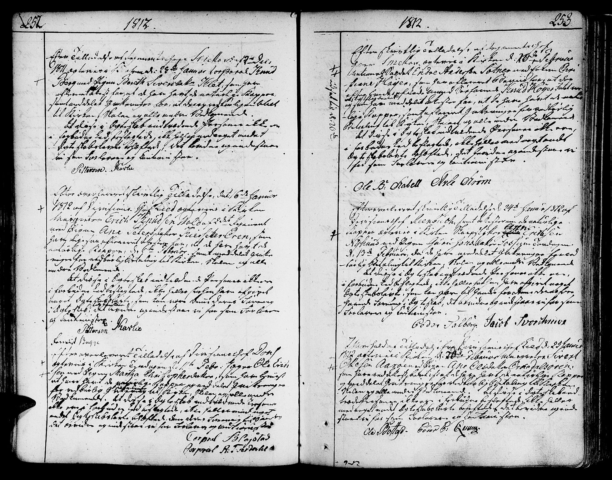 Ministerialprotokoller, klokkerbøker og fødselsregistre - Sør-Trøndelag, SAT/A-1456/602/L0105: Parish register (official) no. 602A03, 1774-1814, p. 252-253