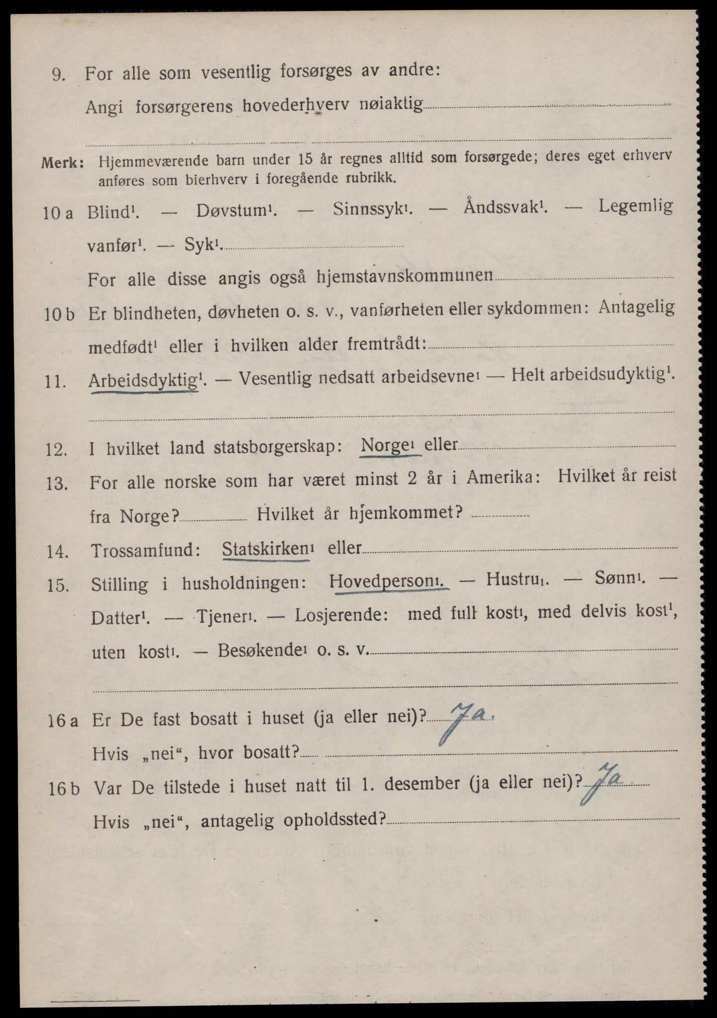 SAT, 1920 census for Kornstad, 1920, p. 3560