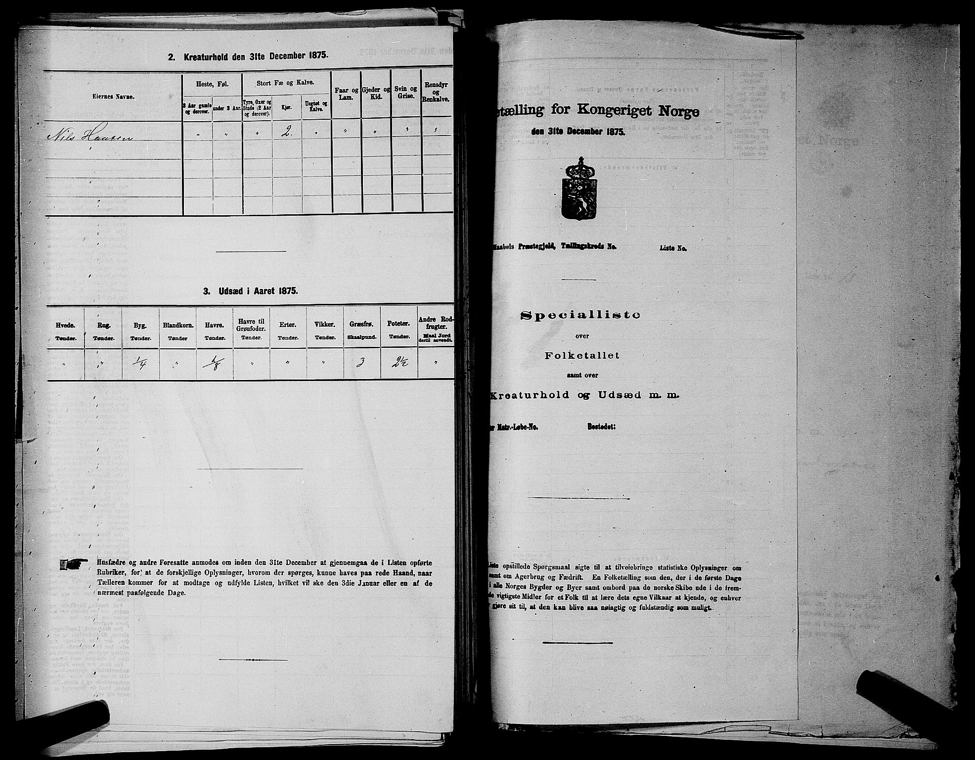 RA, 1875 census for 0216P Nesodden, 1875, p. 424