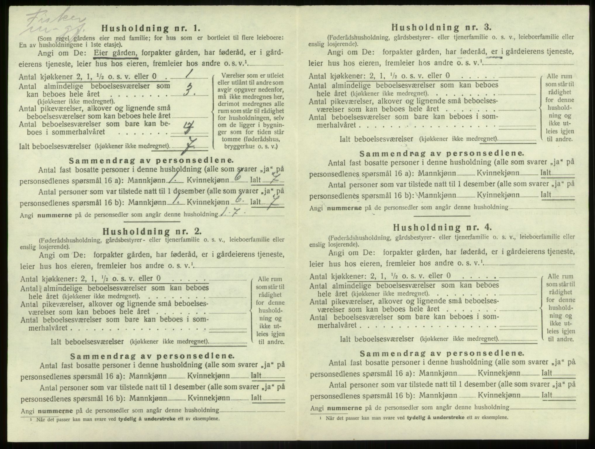 SAB, 1920 census for Bremanger, 1920, p. 559