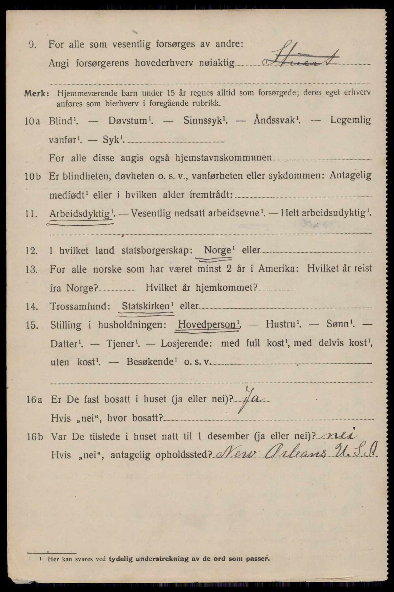 SAST, 1920 census for Haugesund, 1920, p. 33066