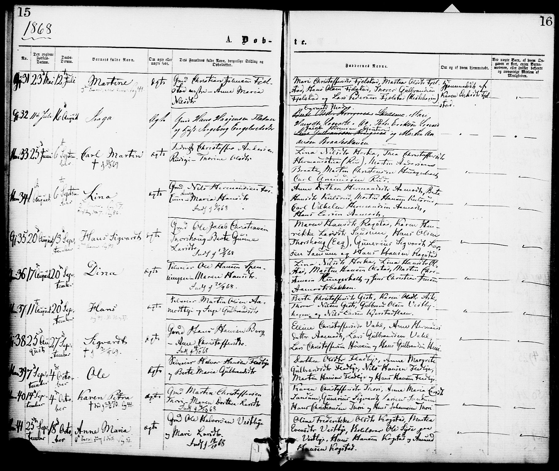 Gjerdrum prestekontor Kirkebøker, AV/SAO-A-10412b/F/Fa/L0008: Parish register (official) no. I 8, 1867-1880, p. 15-16