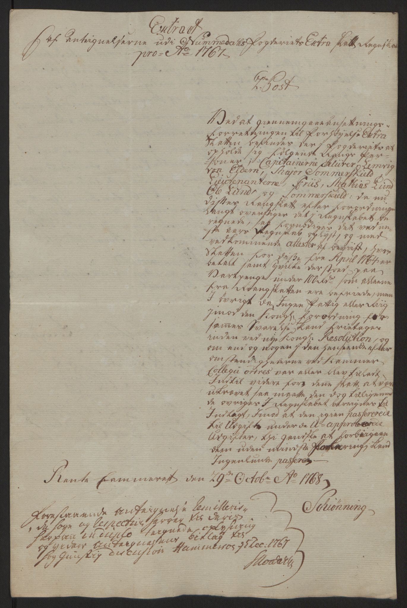 Rentekammeret inntil 1814, Reviderte regnskaper, Fogderegnskap, AV/RA-EA-4092/R64/L4502: Ekstraskatten Namdal, 1762-1772, p. 271