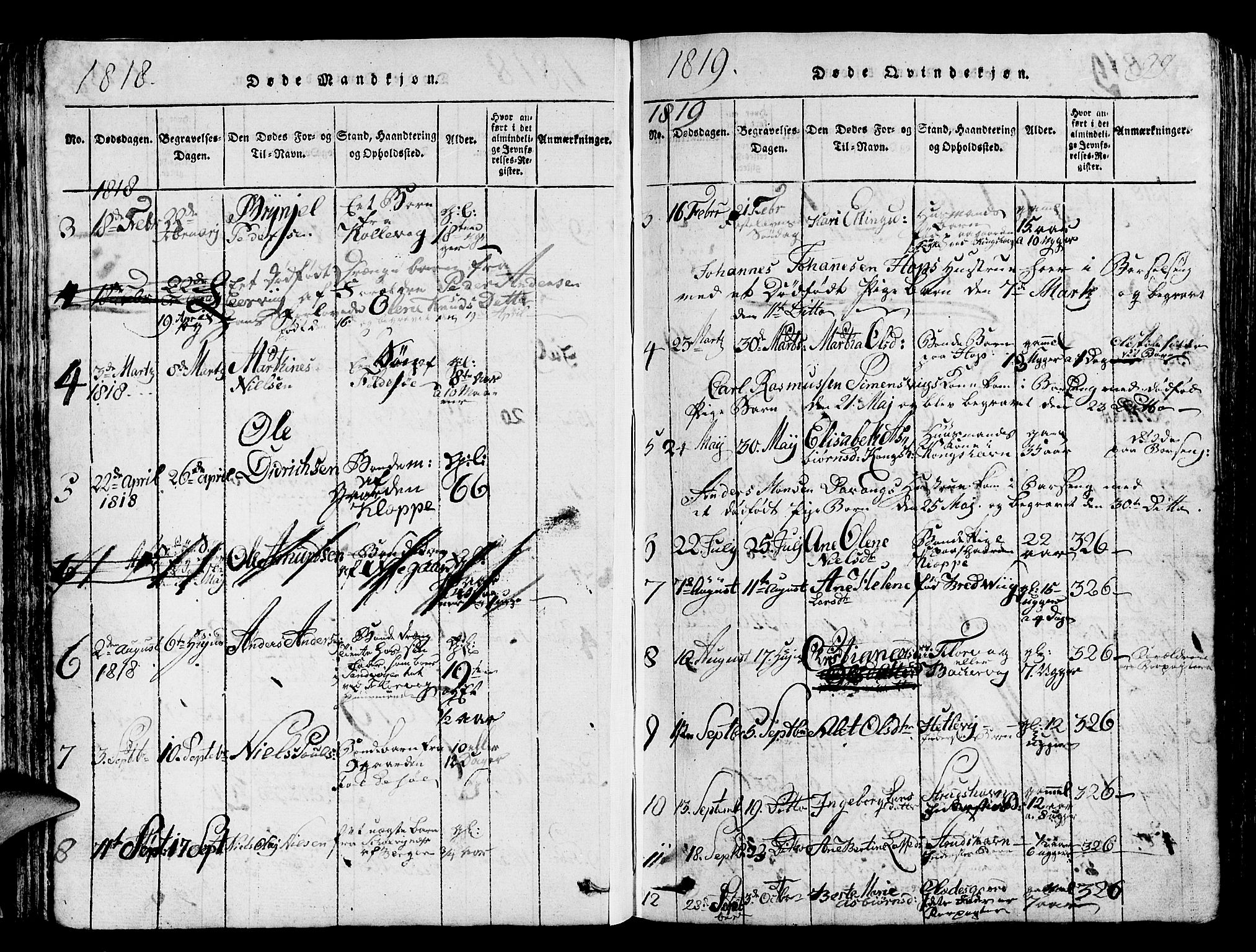 Askøy Sokneprestembete, AV/SAB-A-74101/H/Ha/Hab/Haba/L0002: Parish register (copy) no. A 2, 1815-1846, p. 99