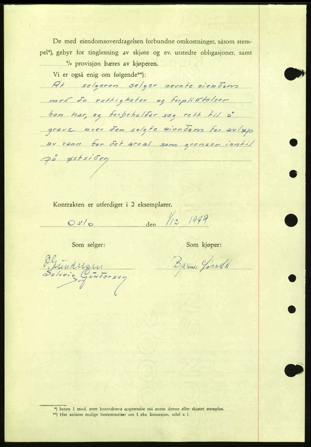 Oslo byskriverembete, AV/SAO-A-10227/G/Gb/Gbd/Gbda/L0017: Mortgage book no. A215, 1949-1950, Diary no: : 15344/1949