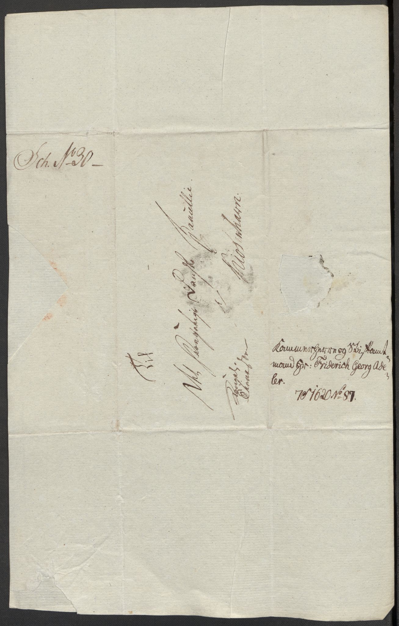 Danske Kanselli, Skapsaker, AV/RA-EA-4061/F/L0102: Skap 16, pakke 7 VIII, 1787-1800, p. 93