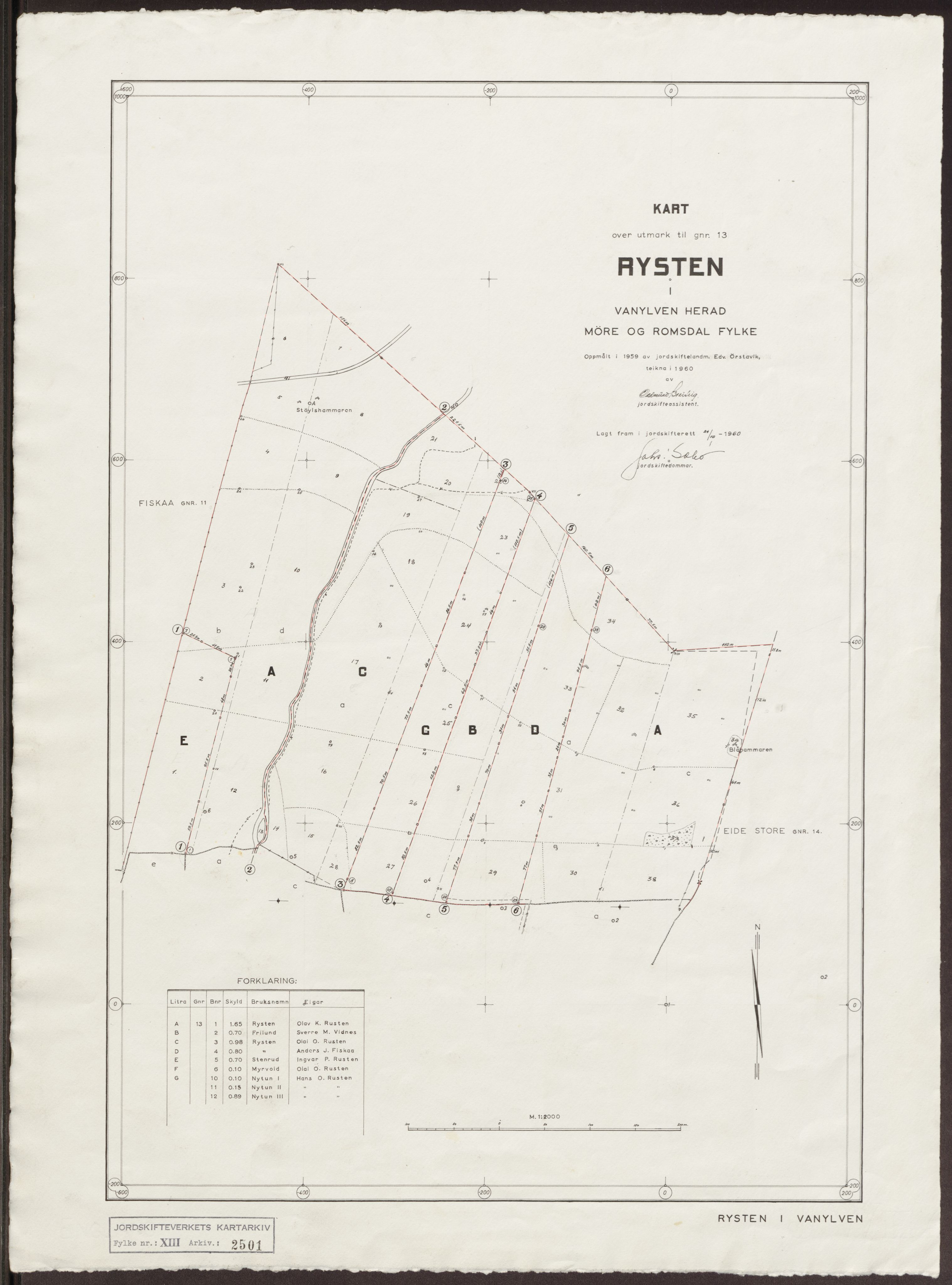 Jordskifteverkets kartarkiv, AV/RA-S-3929/T, 1859-1988, p. 3121