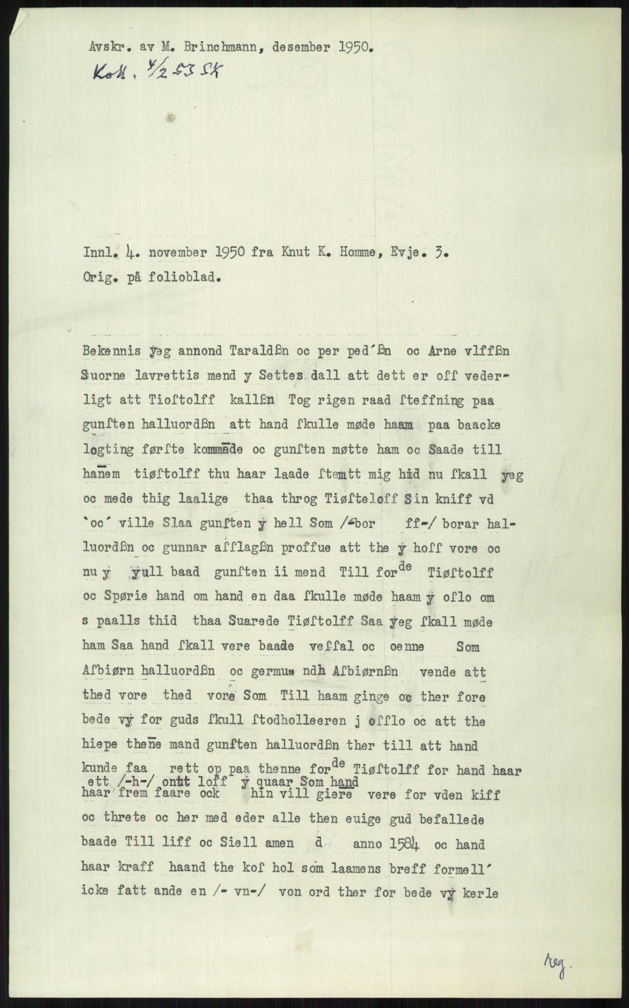 Samlinger til kildeutgivelse, Diplomavskriftsamlingen, AV/RA-EA-4053/H/Ha, p. 2811