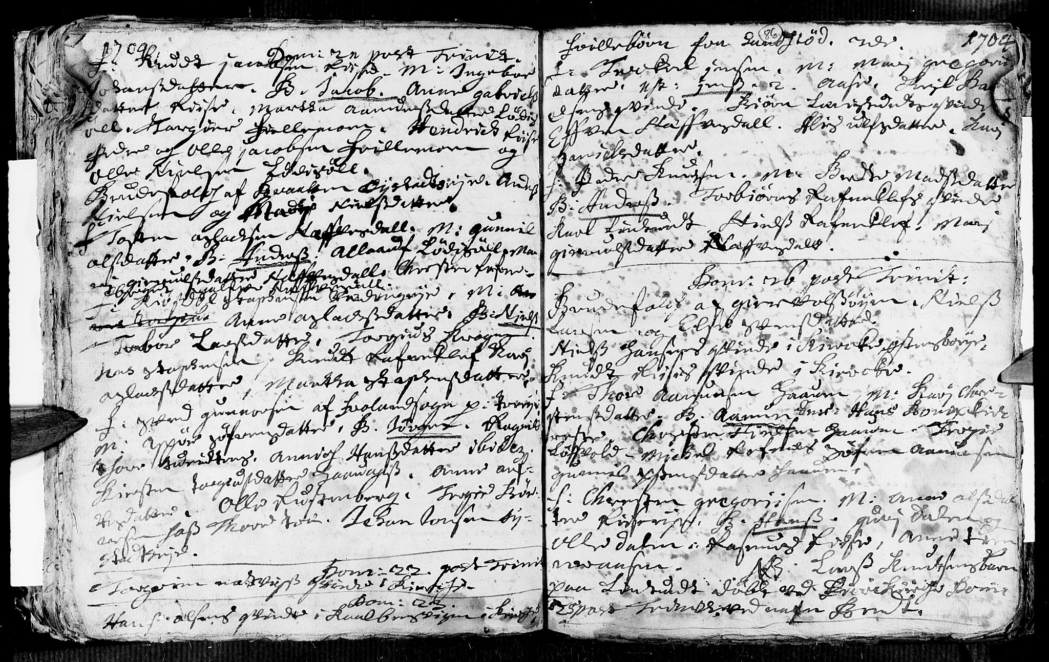 Øyestad sokneprestkontor, AV/SAK-1111-0049/F/Fa/L0002: Parish register (official) no. A 2, 1692-1722, p. 86