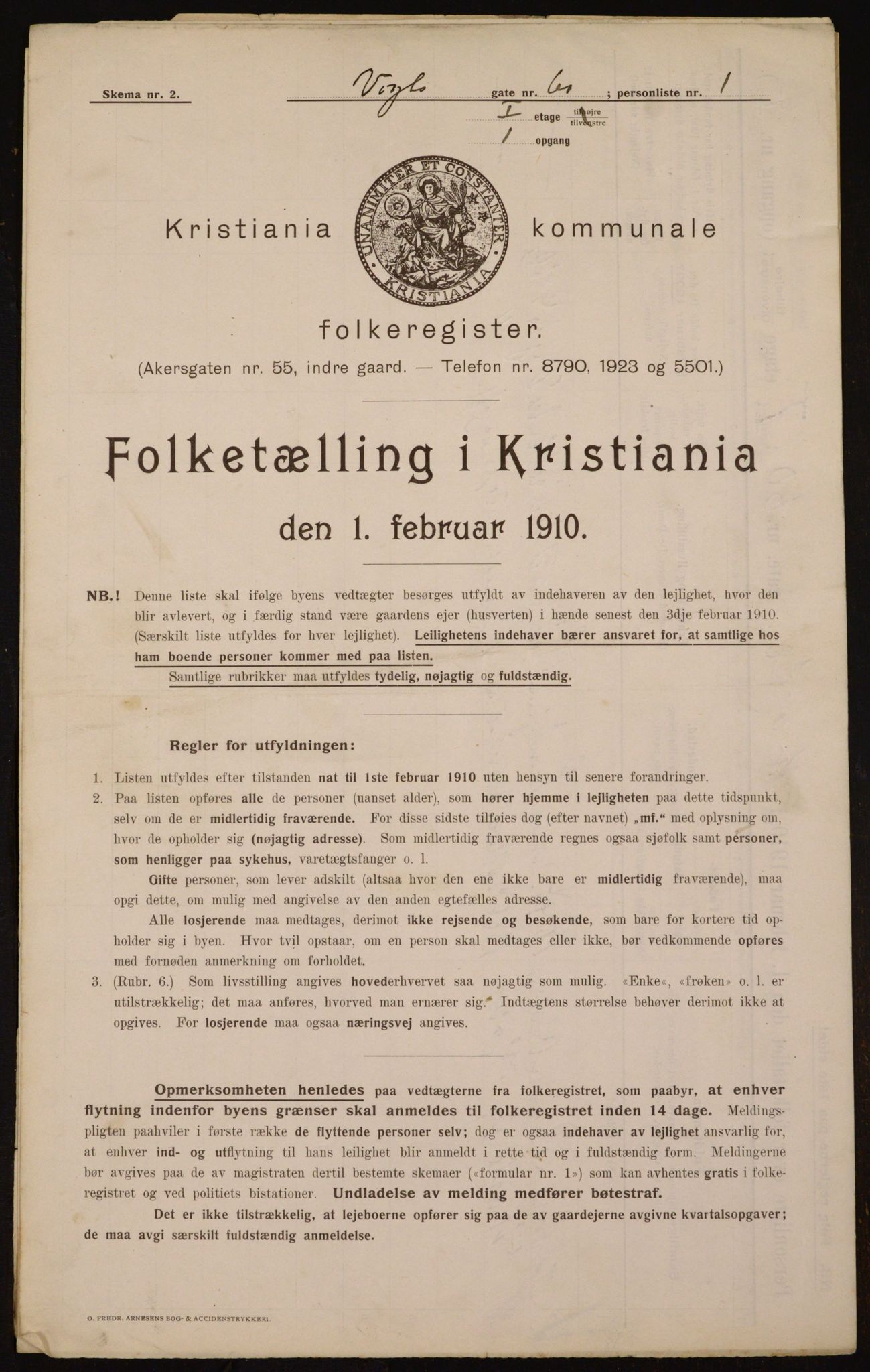 OBA, Municipal Census 1910 for Kristiania, 1910, p. 118877