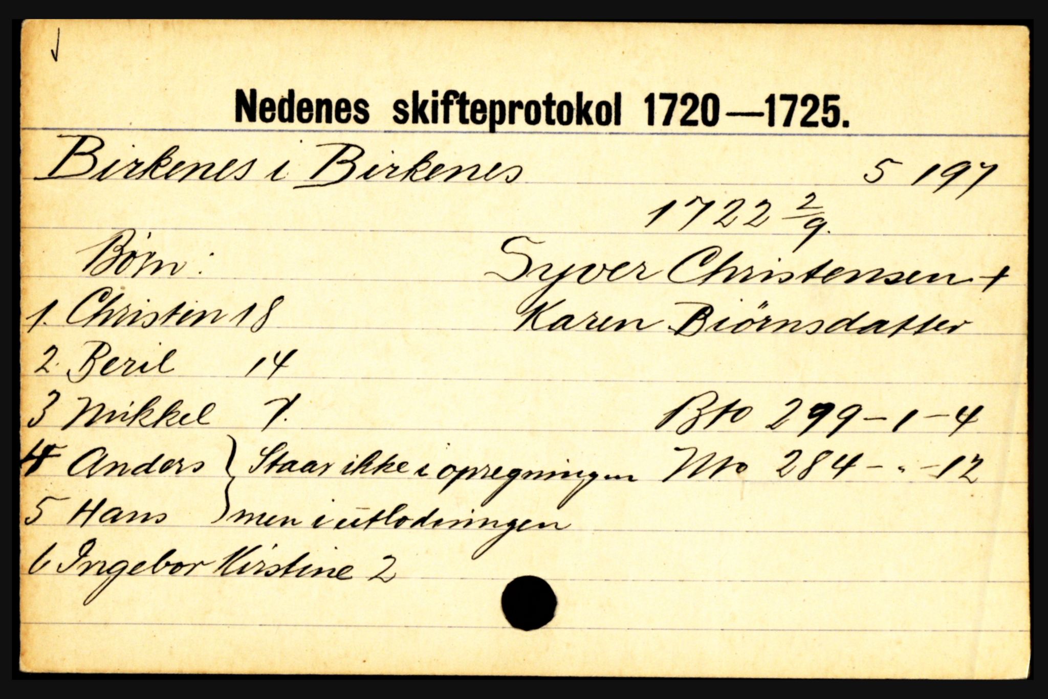 Nedenes sorenskriveri før 1824, AV/SAK-1221-0007/H, p. 2621