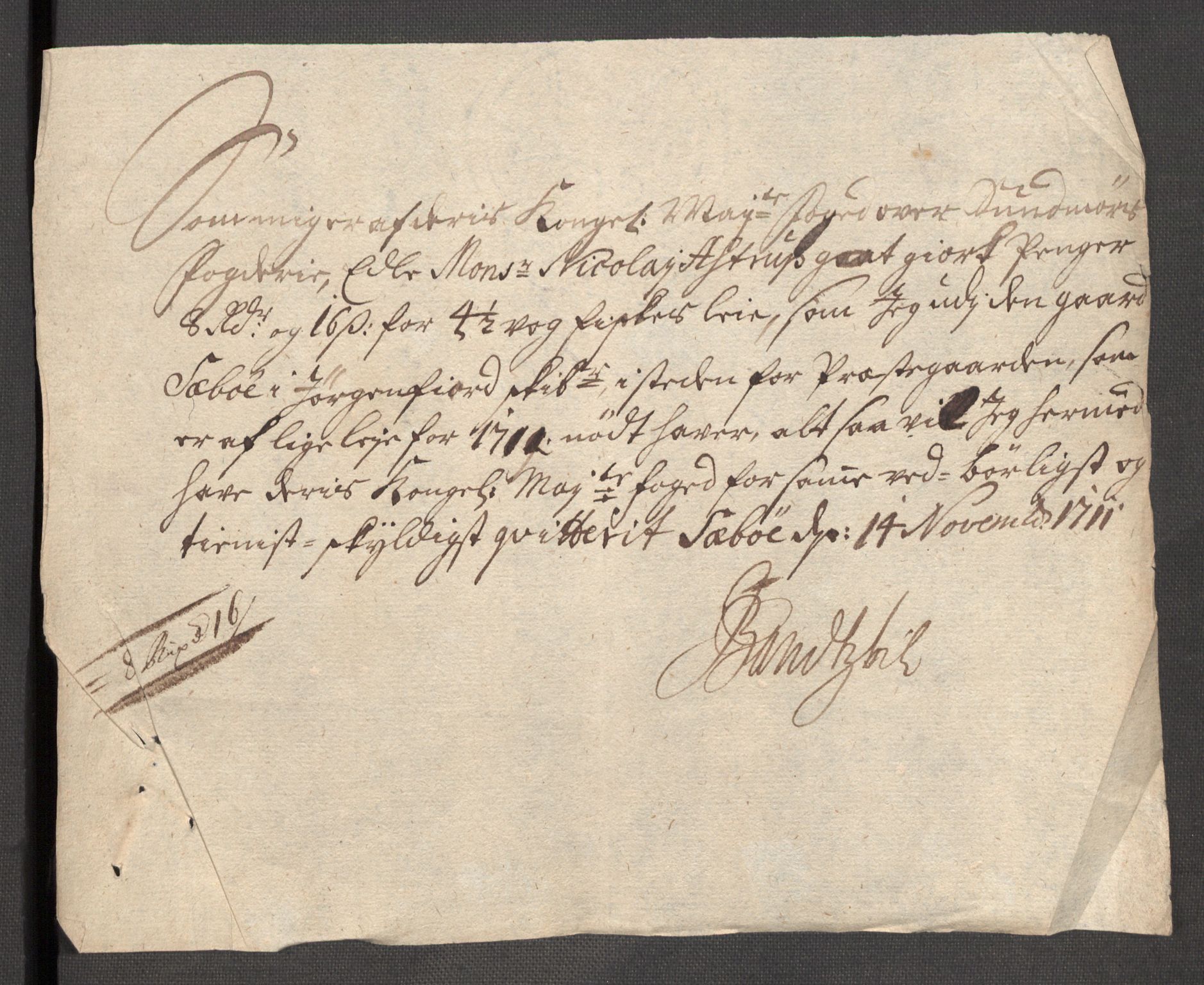 Rentekammeret inntil 1814, Reviderte regnskaper, Fogderegnskap, AV/RA-EA-4092/R54/L3564: Fogderegnskap Sunnmøre, 1711, p. 476