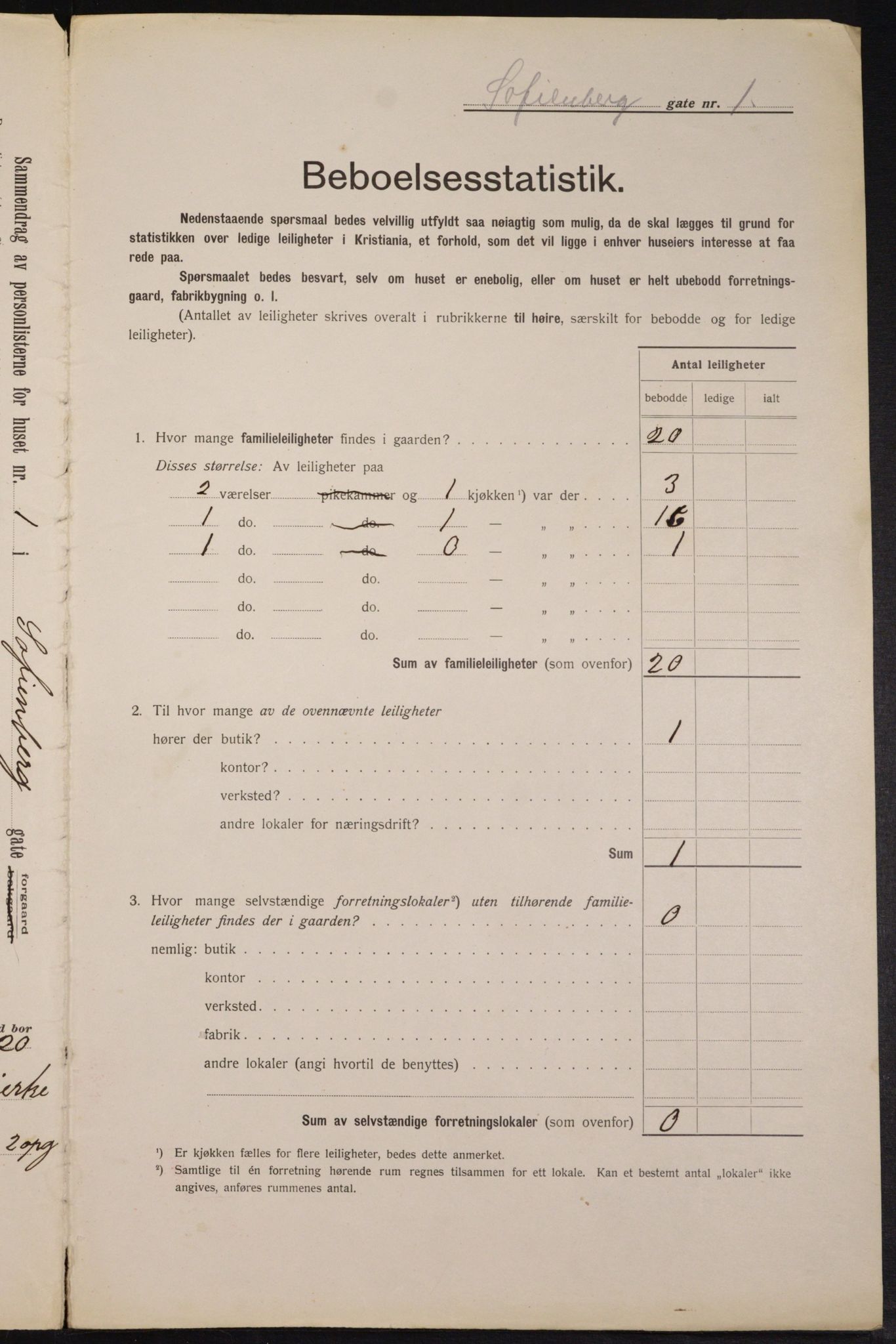 OBA, Municipal Census 1913 for Kristiania, 1913, p. 98132