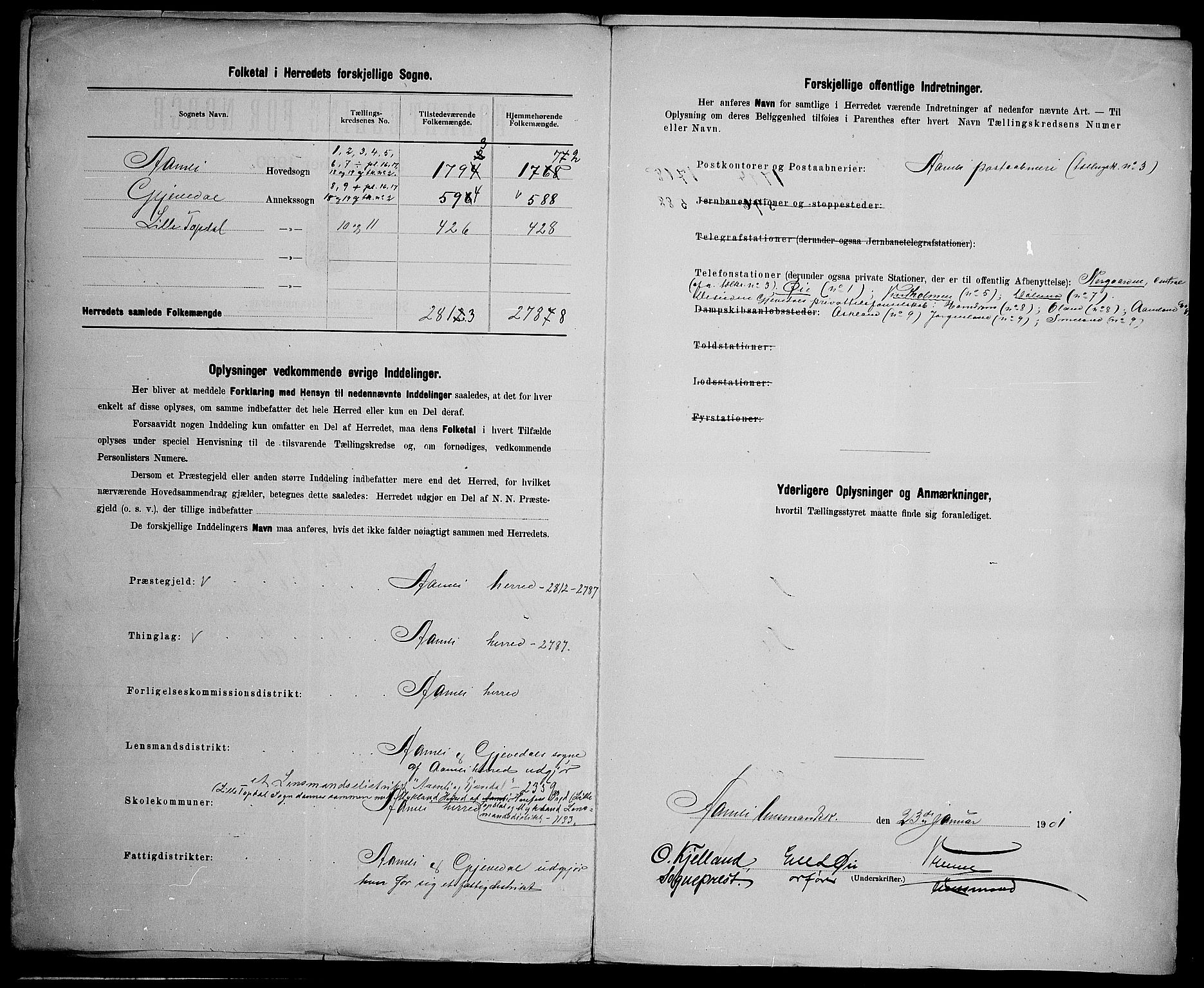 SAK, 1900 census for Åmli, 1900, p. 4