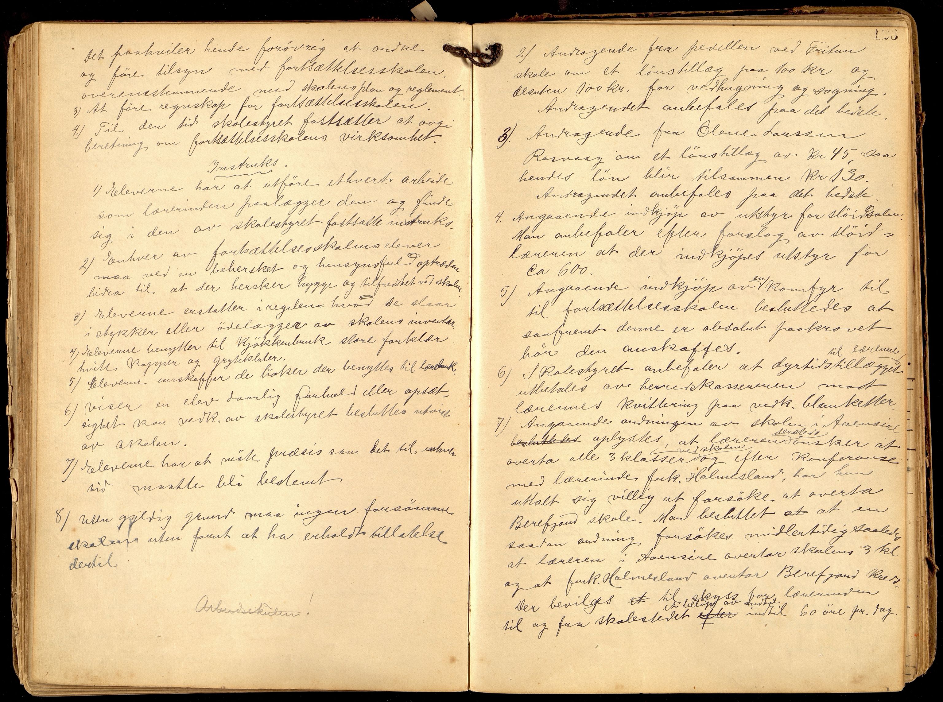 Hidra kommune - Skolestyret, ARKSOR/1004HI510/A/L0002: Møtebok, 1900-1932, p. 122b-123a