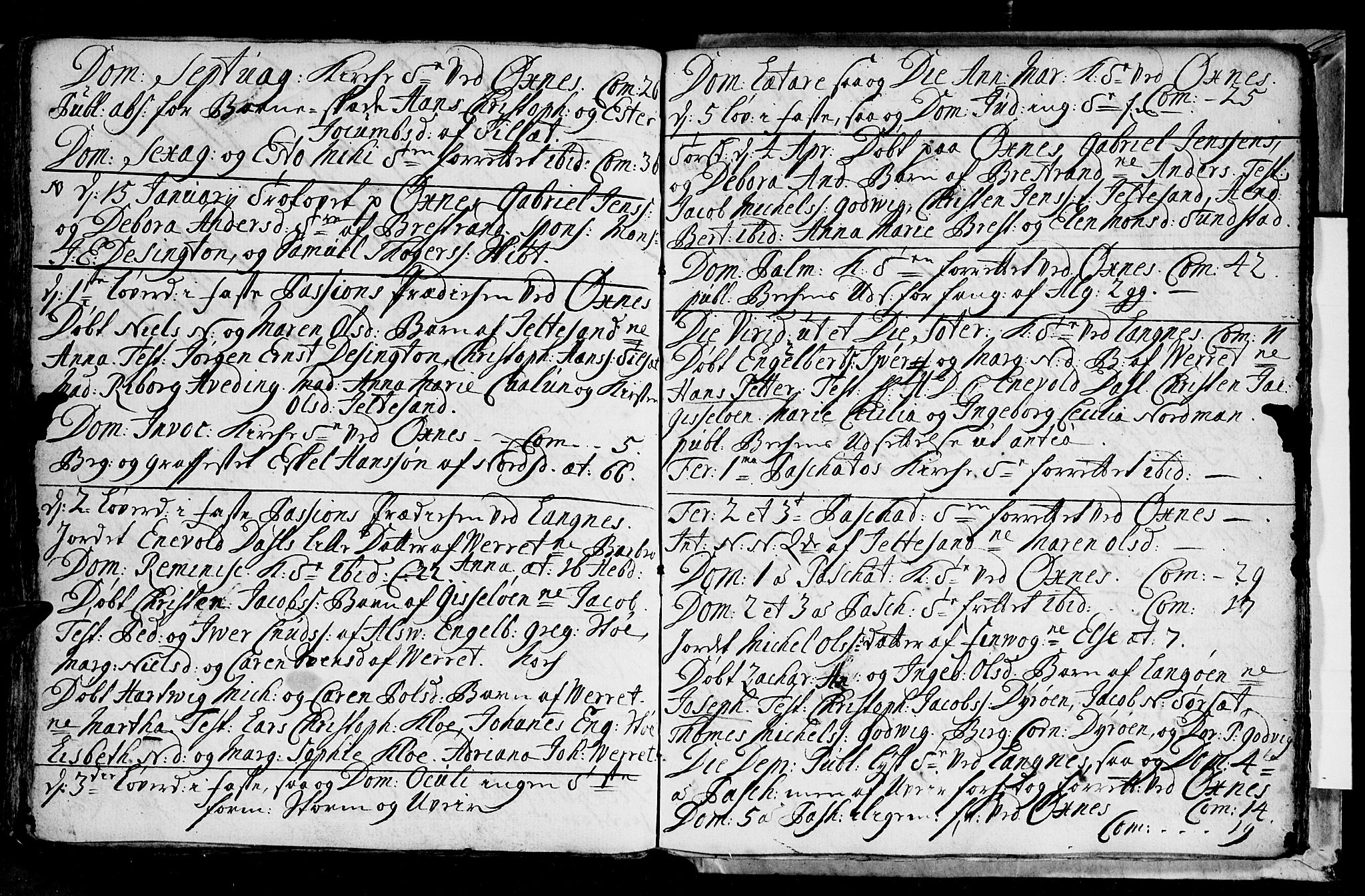 Ministerialprotokoller, klokkerbøker og fødselsregistre - Nordland, SAT/A-1459/893/L1328: Parish register (official) no. 893A01, 1718-1749