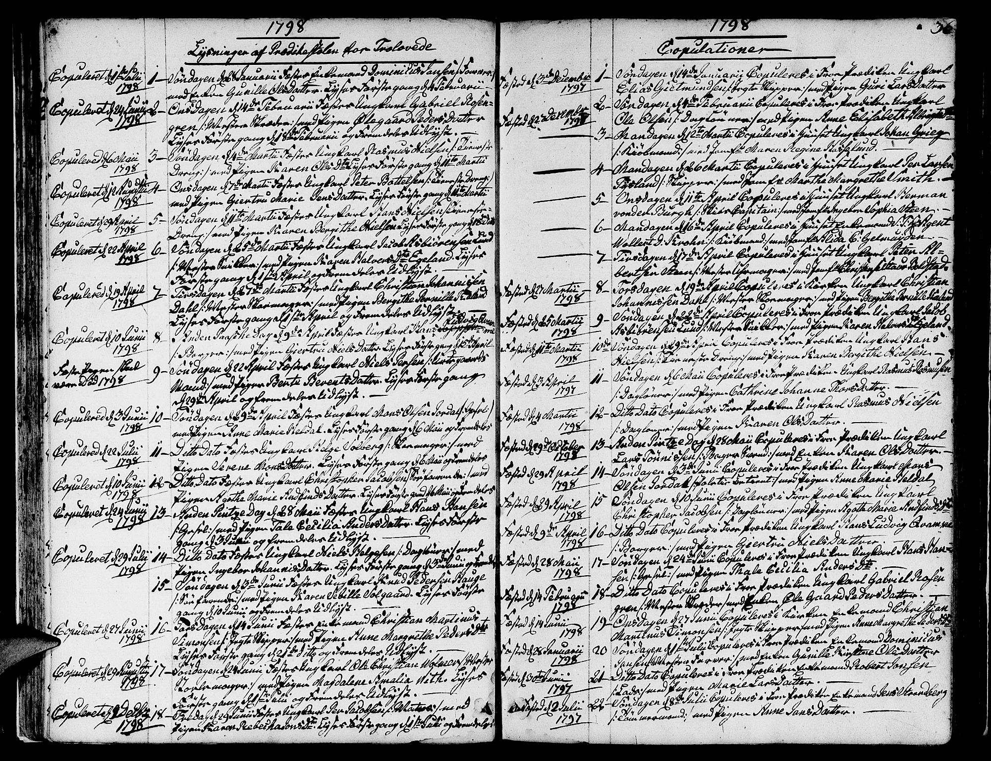 Nykirken Sokneprestembete, SAB/A-77101/H/Hab: Parish register (copy) no. A 2, 1782-1847, p. 36