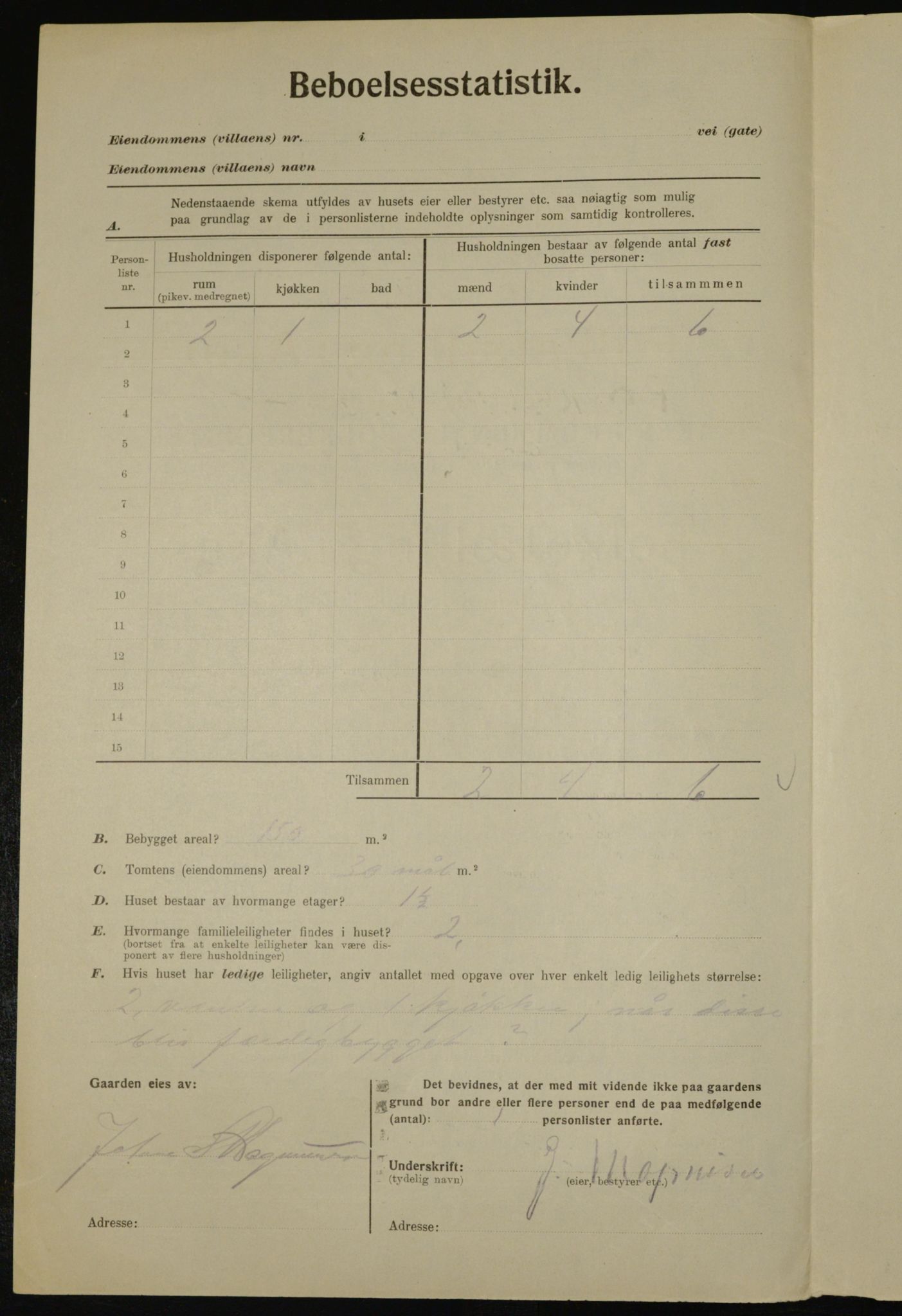 , Municipal Census 1923 for Aker, 1923, p. 45196