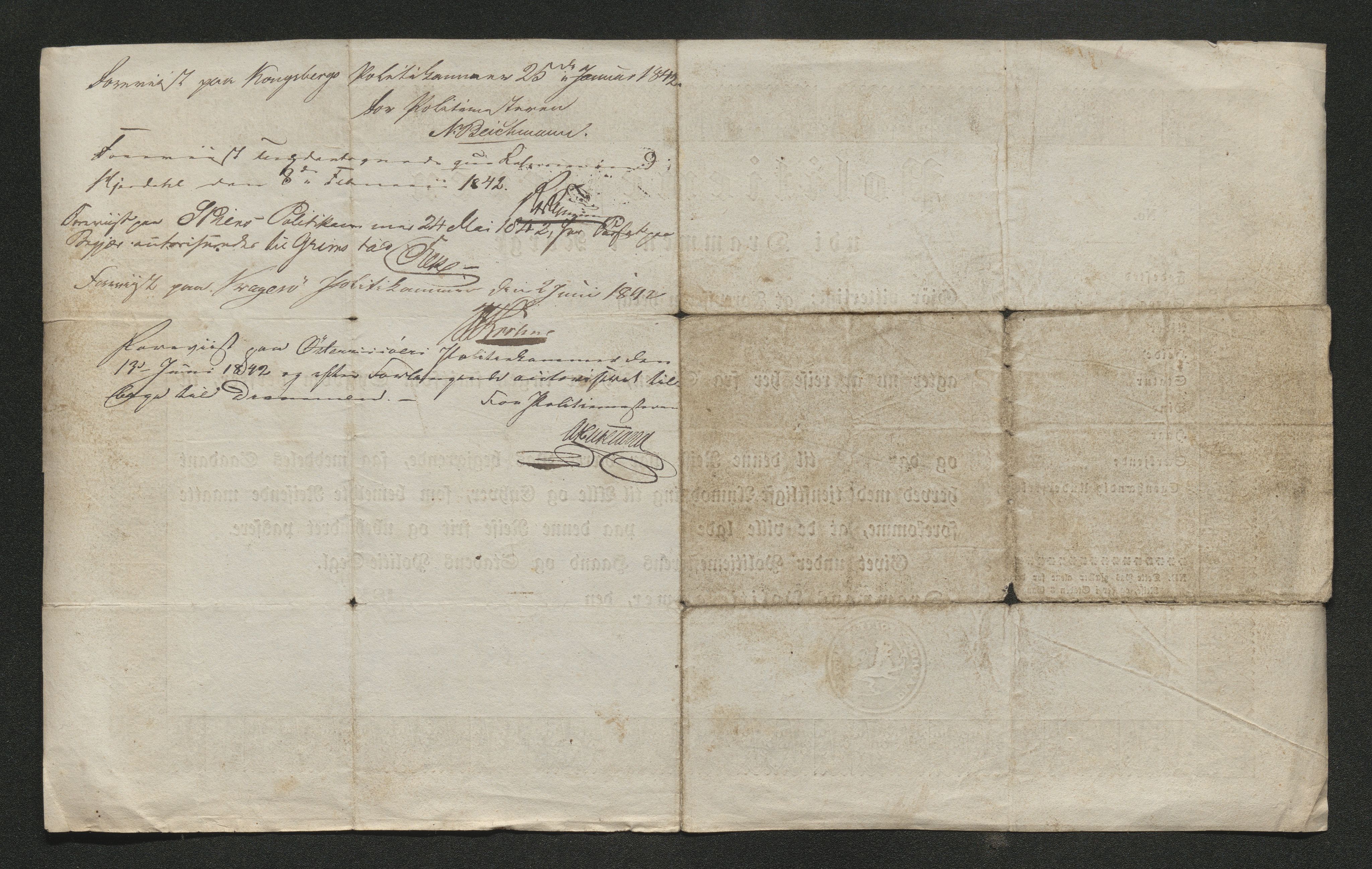 Drammen politikammer, AV/SAKO-A-623/I/Ia/Iab/L0006: Innleverte pass, 1841-1842, p. 459