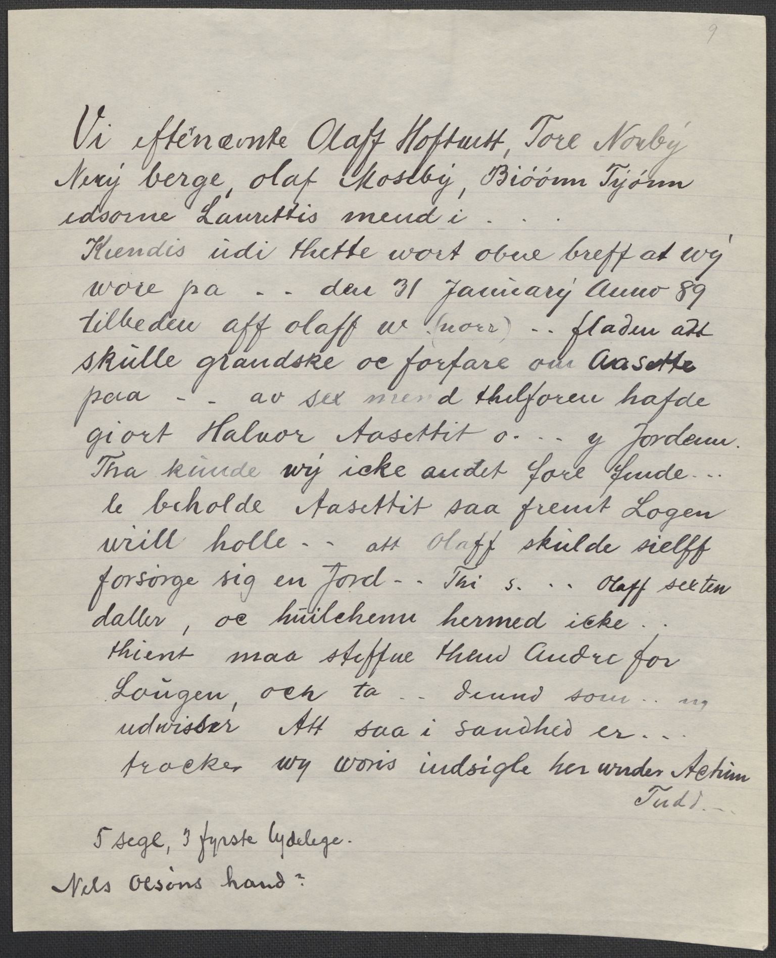 Riksarkivets diplomsamling, AV/RA-EA-5965/F02/L0090: Dokumenter, 1589, p. 11