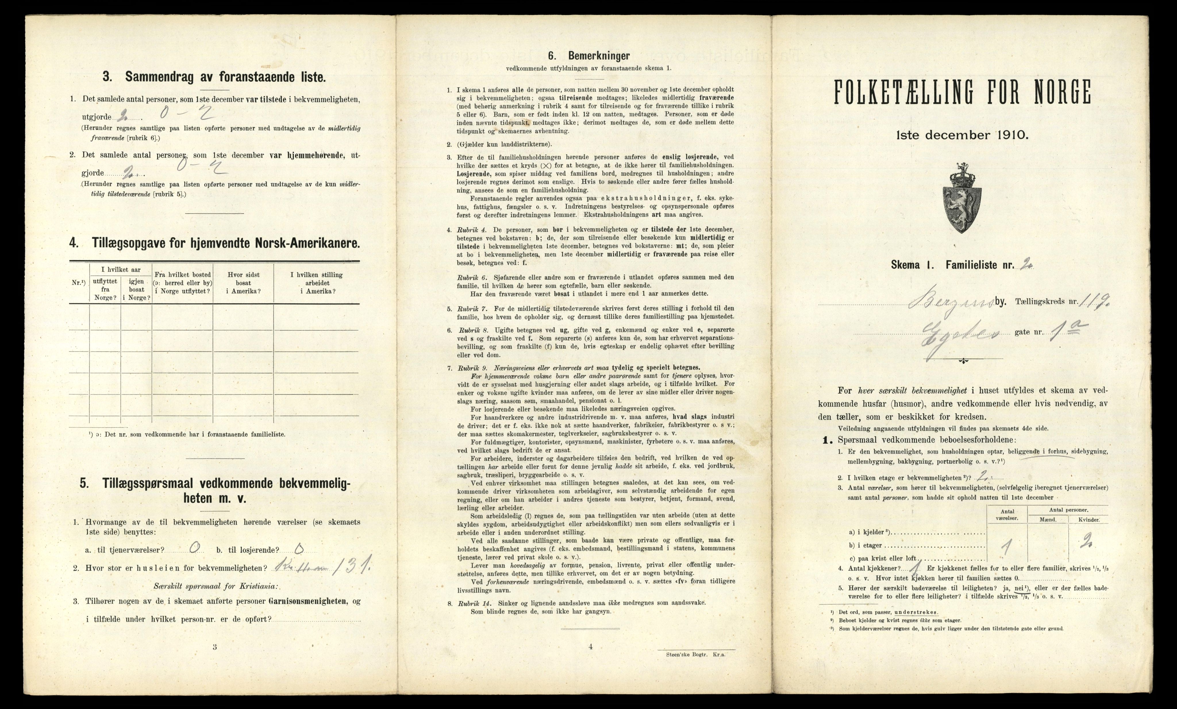 RA, 1910 census for Bergen, 1910, p. 41195