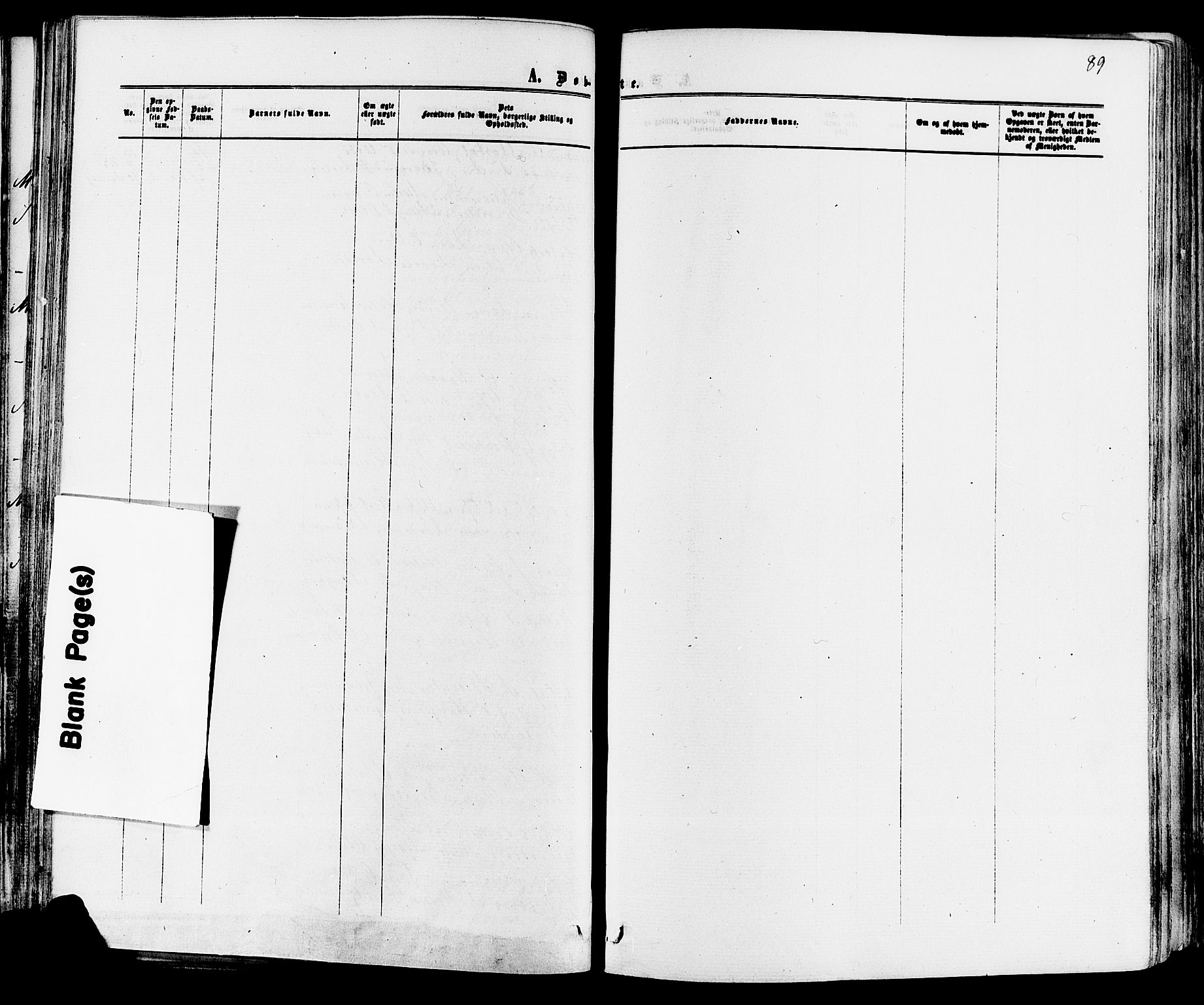 Mo kirkebøker, AV/SAKO-A-286/F/Fa/L0006: Parish register (official) no. I 6, 1865-1885, p. 89