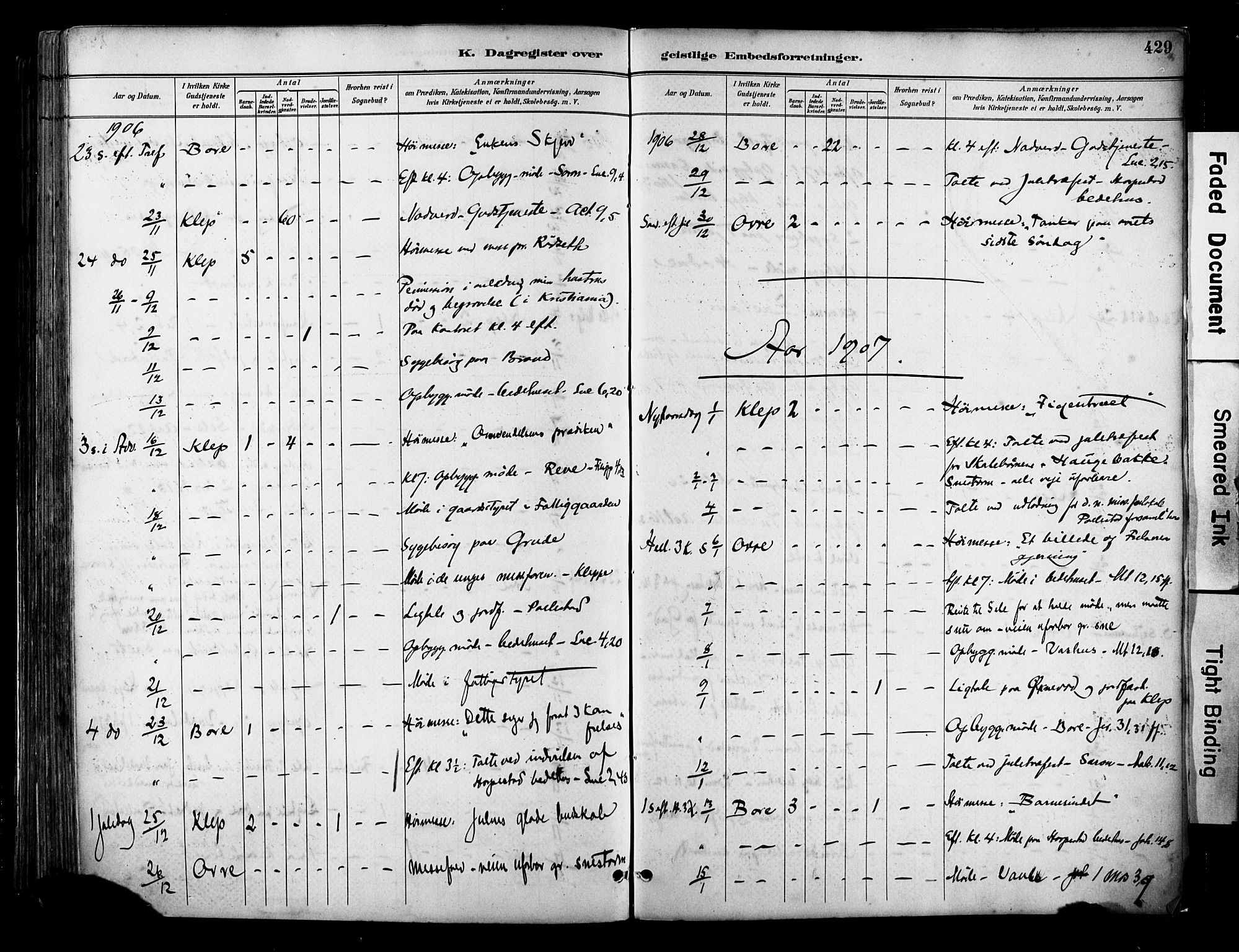 Klepp sokneprestkontor, AV/SAST-A-101803/001/3/30BA/L0009: Parish register (official) no. A 7, 1886-1915, p. 429