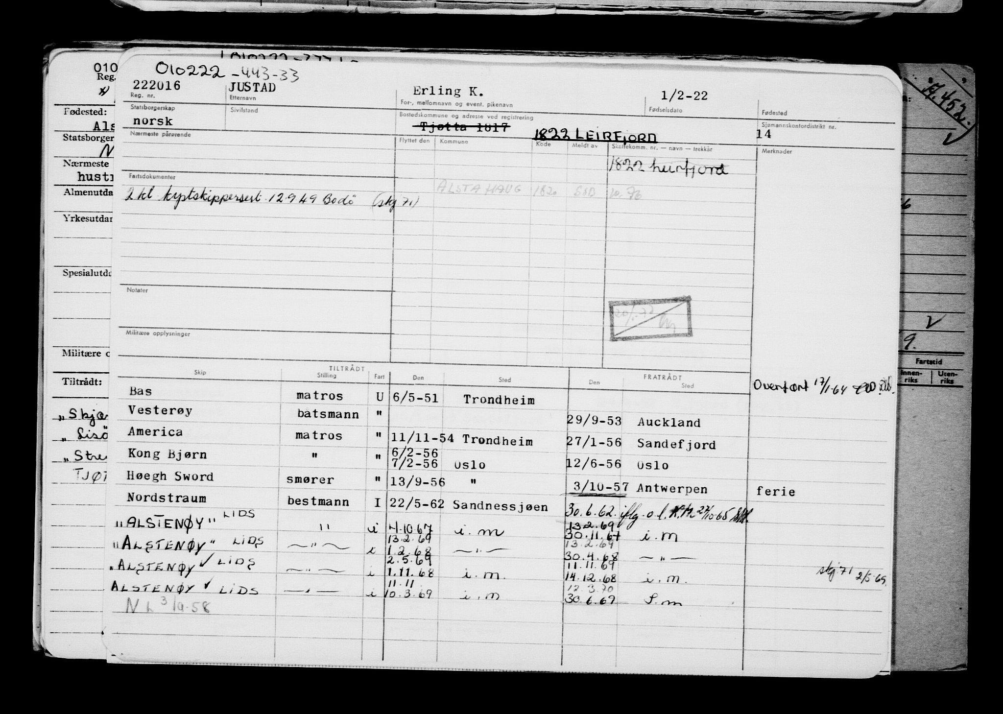 Direktoratet for sjømenn, AV/RA-S-3545/G/Gb/L0202: Hovedkort, 1922, p. 502