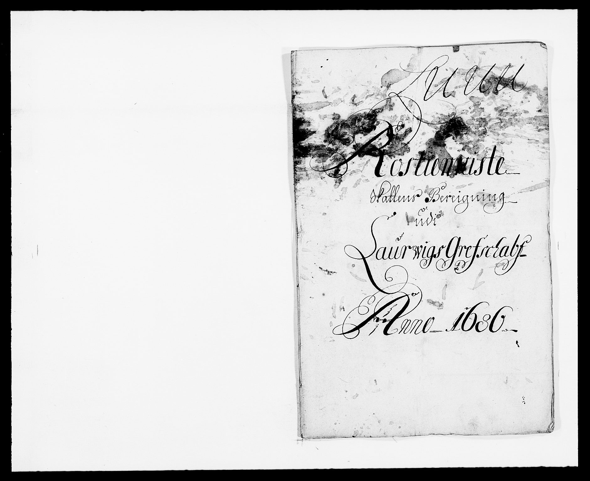 Rentekammeret inntil 1814, Reviderte regnskaper, Fogderegnskap, RA/EA-4092/R33/L1970: Fogderegnskap Larvik grevskap, 1675-1687, p. 258