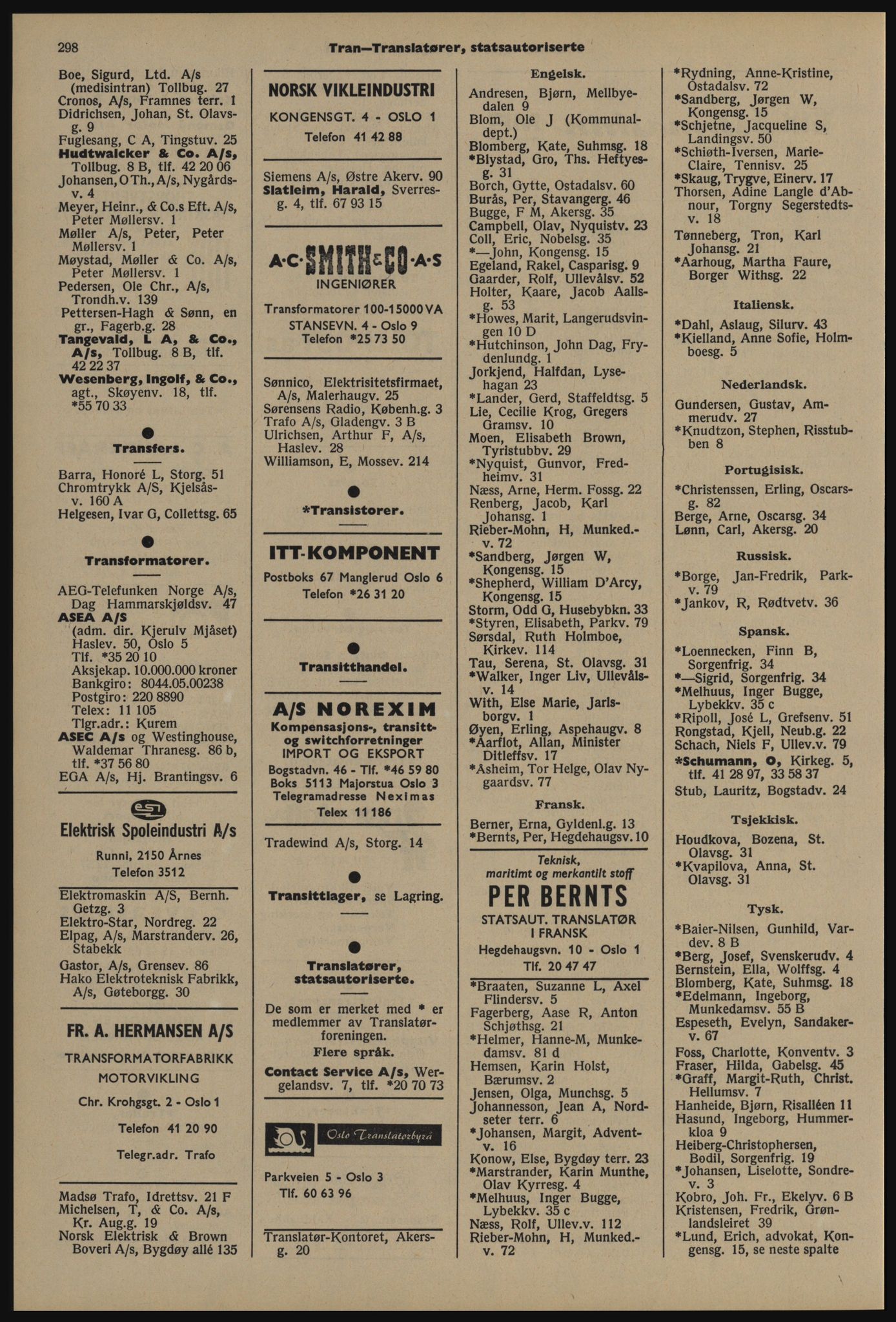 Kristiania/Oslo adressebok, PUBL/-, 1976-1977, p. 298