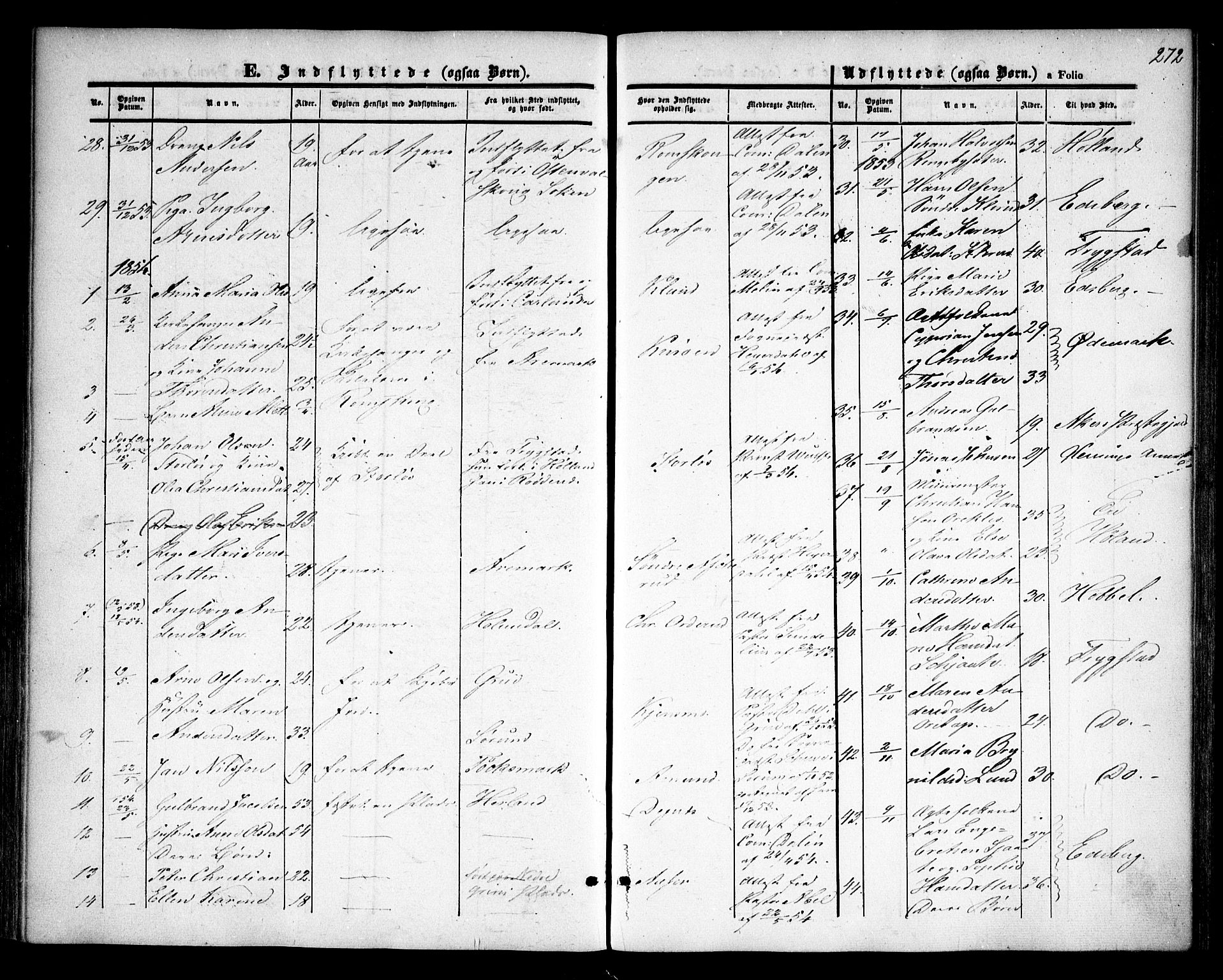 Rødenes prestekontor Kirkebøker, AV/SAO-A-2005/F/Fa/L0006: Parish register (official) no. I 6, 1850-1859, p. 272