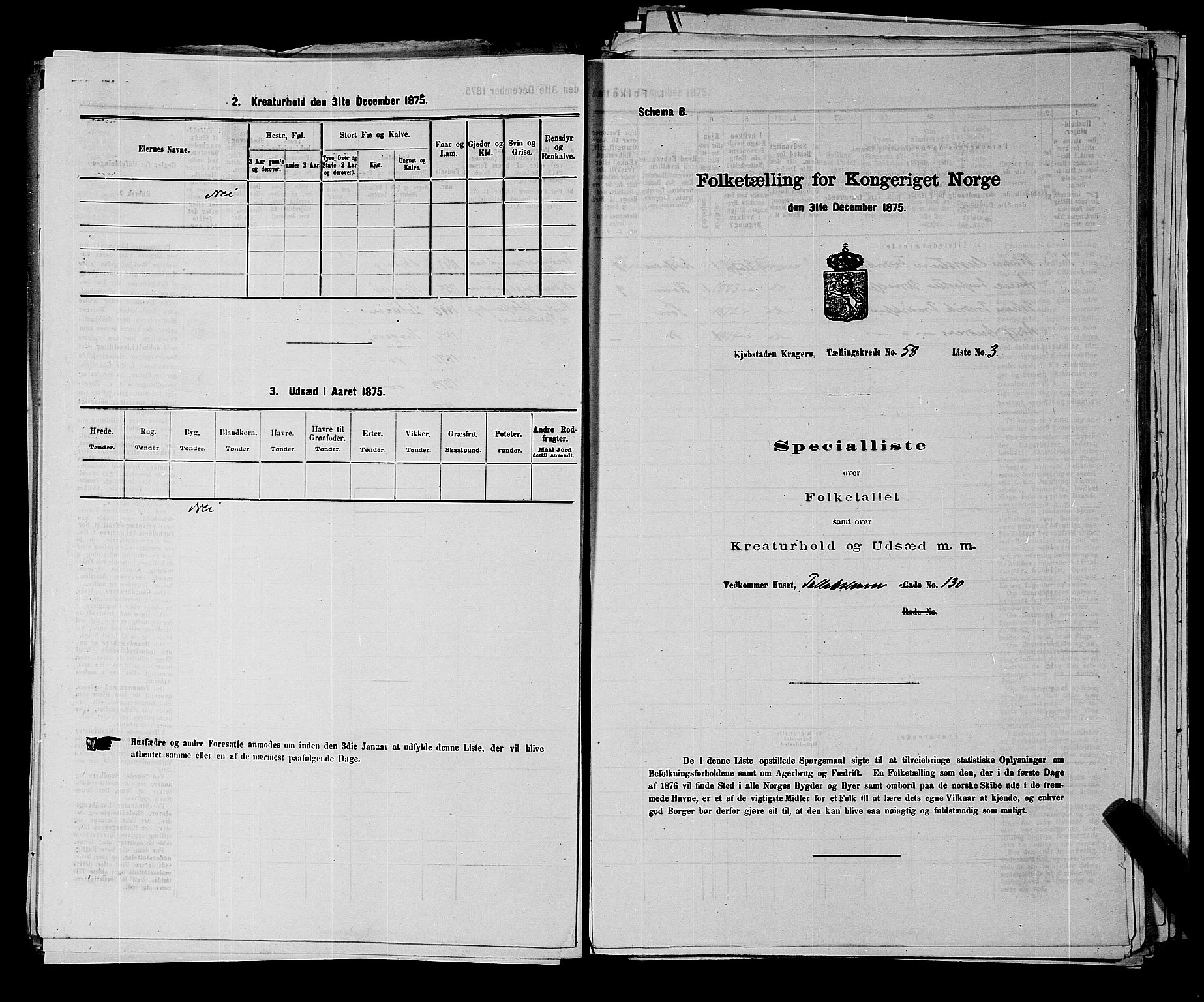 SAKO, 1875 census for 0801P Kragerø, 1875, p. 1290