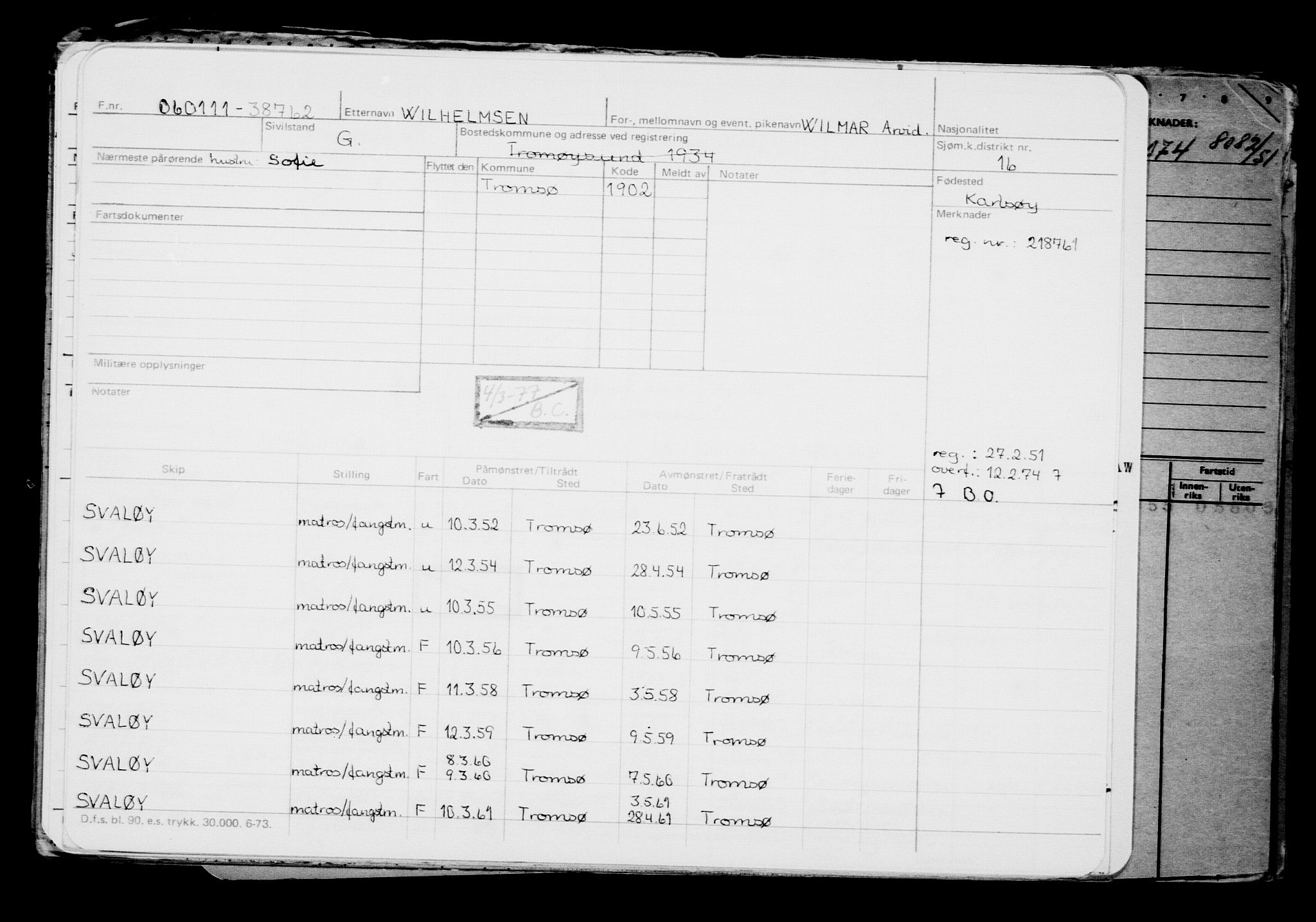 Direktoratet for sjømenn, AV/RA-S-3545/G/Gb/L0093: Hovedkort, 1910-1911, p. 488