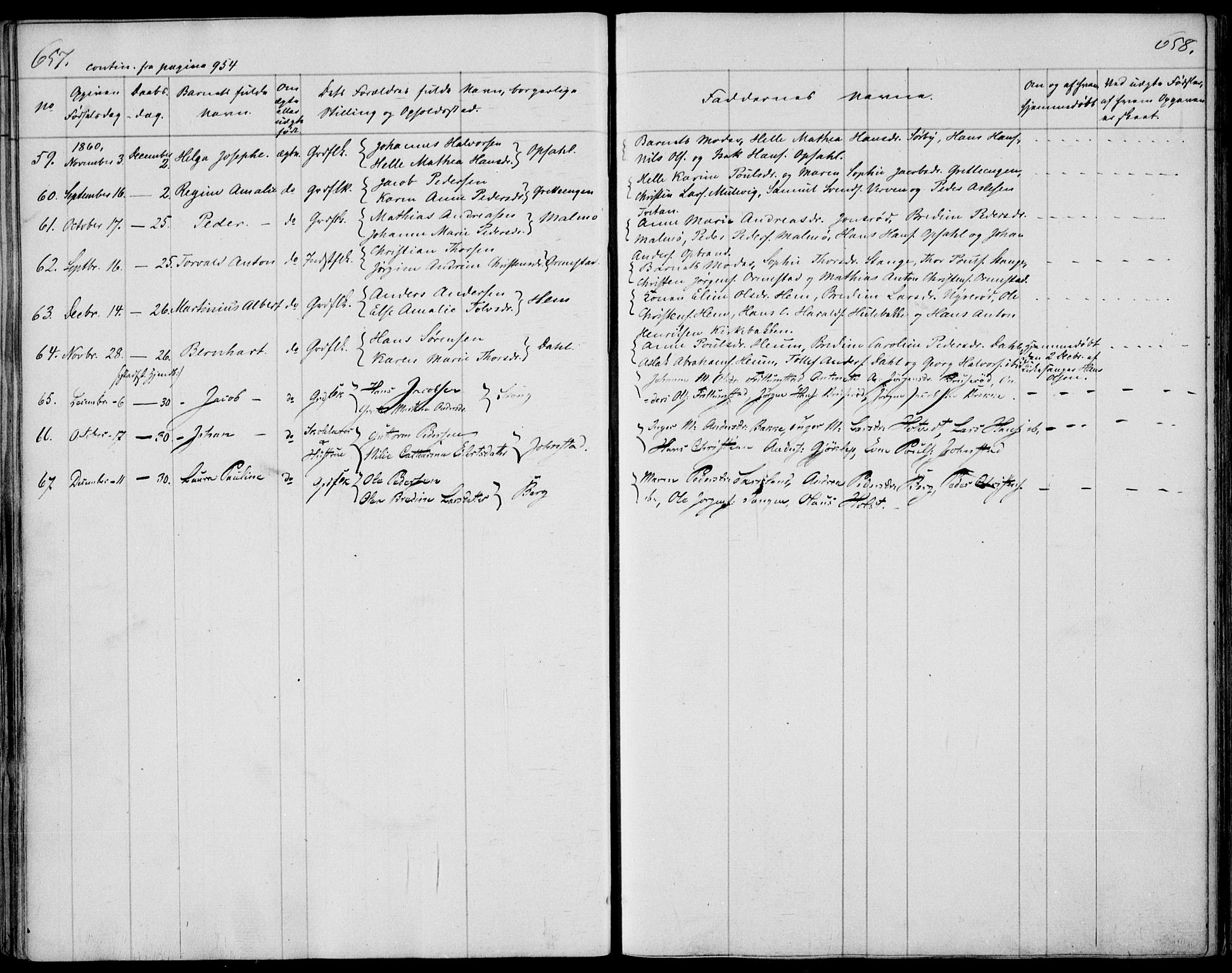 Våle kirkebøker, AV/SAKO-A-334/F/Fa/L0009b: Parish register (official) no. I 9B, 1841-1860, p. 657-658