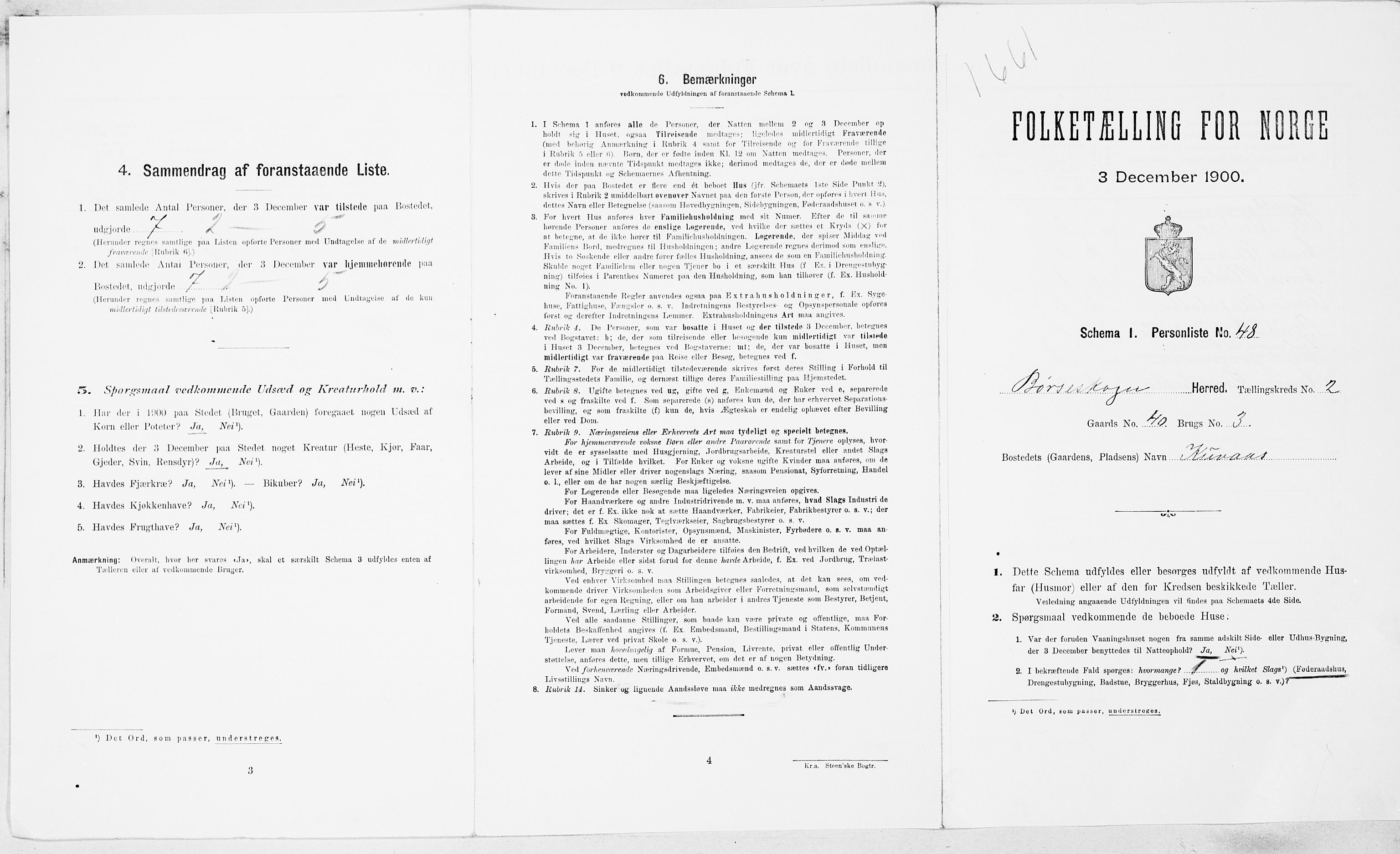 SAT, 1900 census for Børseskogn, 1900, p. 270