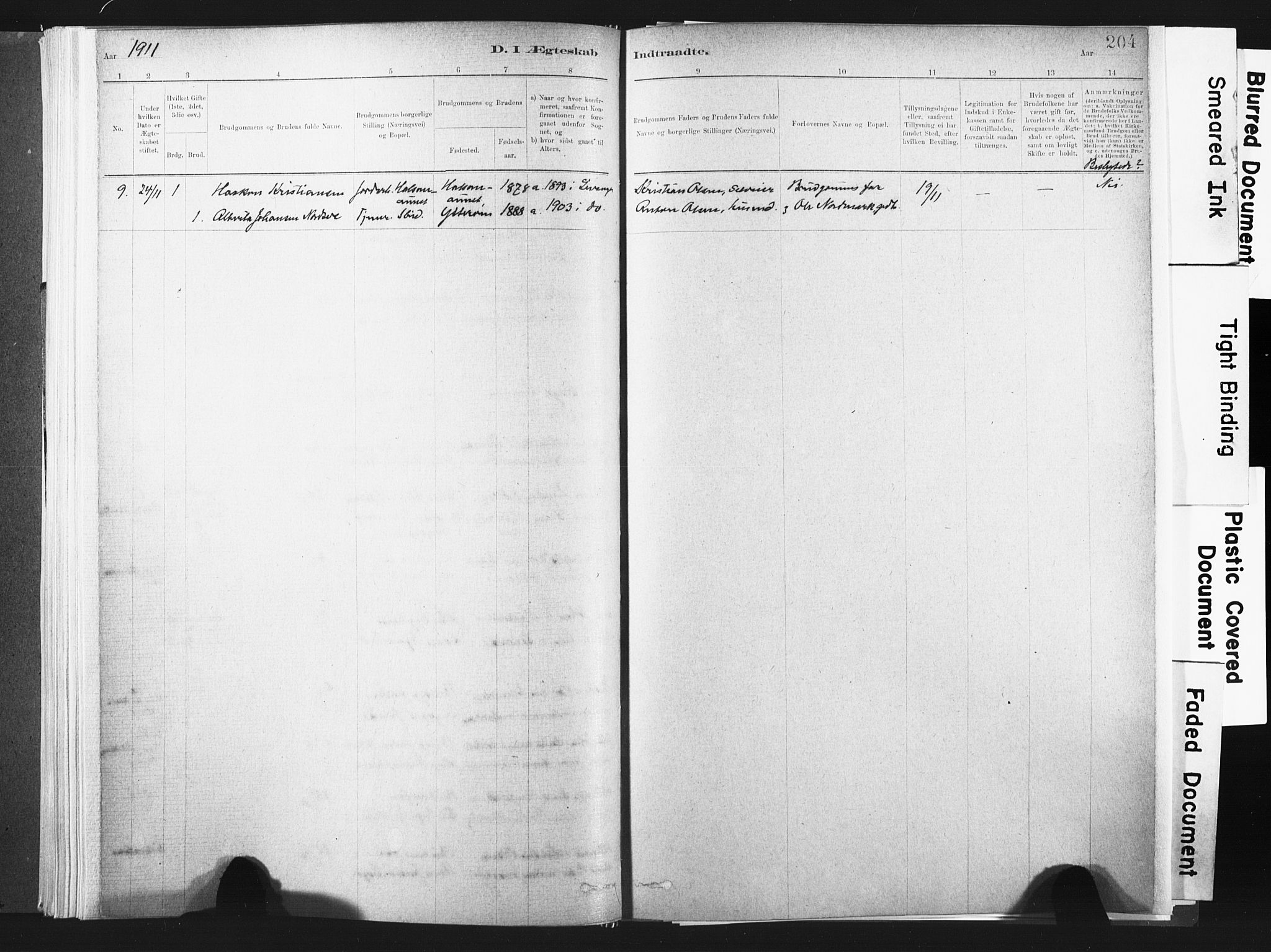 Ministerialprotokoller, klokkerbøker og fødselsregistre - Nord-Trøndelag, SAT/A-1458/721/L0207: Parish register (official) no. 721A02, 1880-1911, p. 204