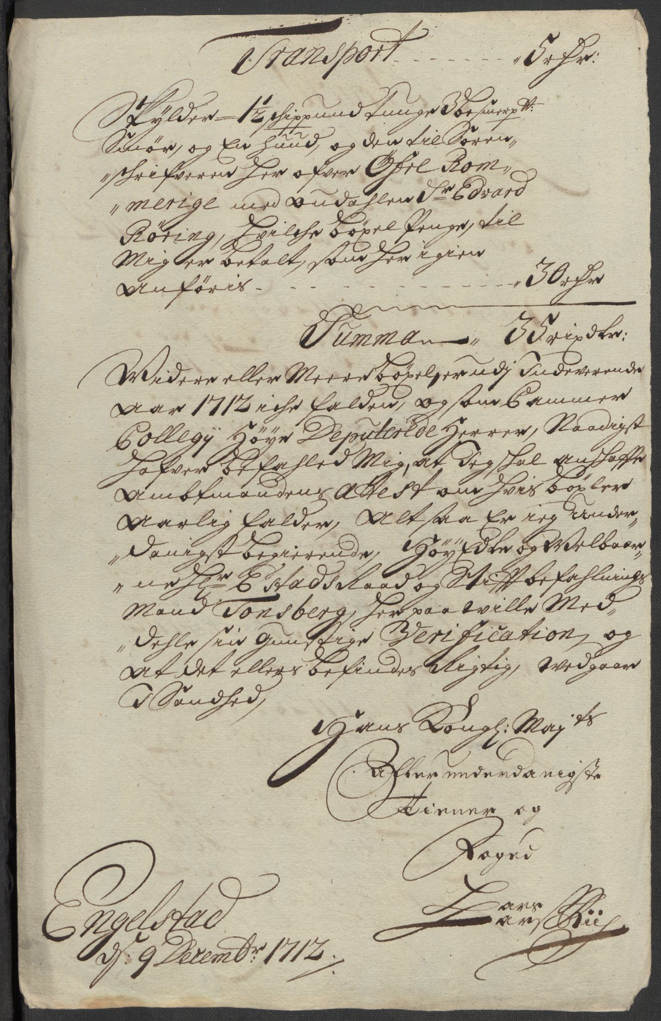 Rentekammeret inntil 1814, Reviderte regnskaper, Fogderegnskap, AV/RA-EA-4092/R12/L0722: Fogderegnskap Øvre Romerike, 1712, p. 281