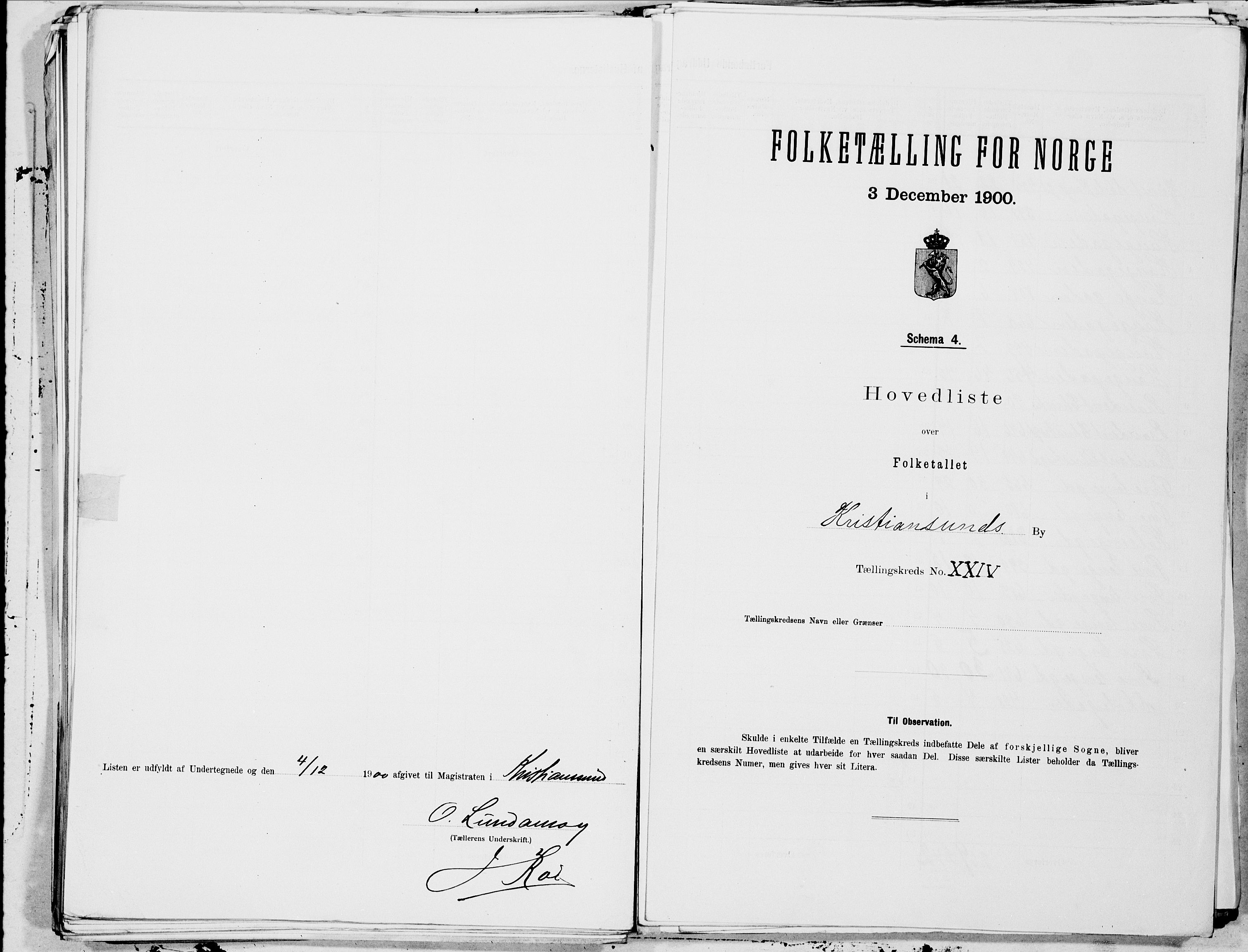 SAT, 1900 census for Kristiansund, 1900, p. 48