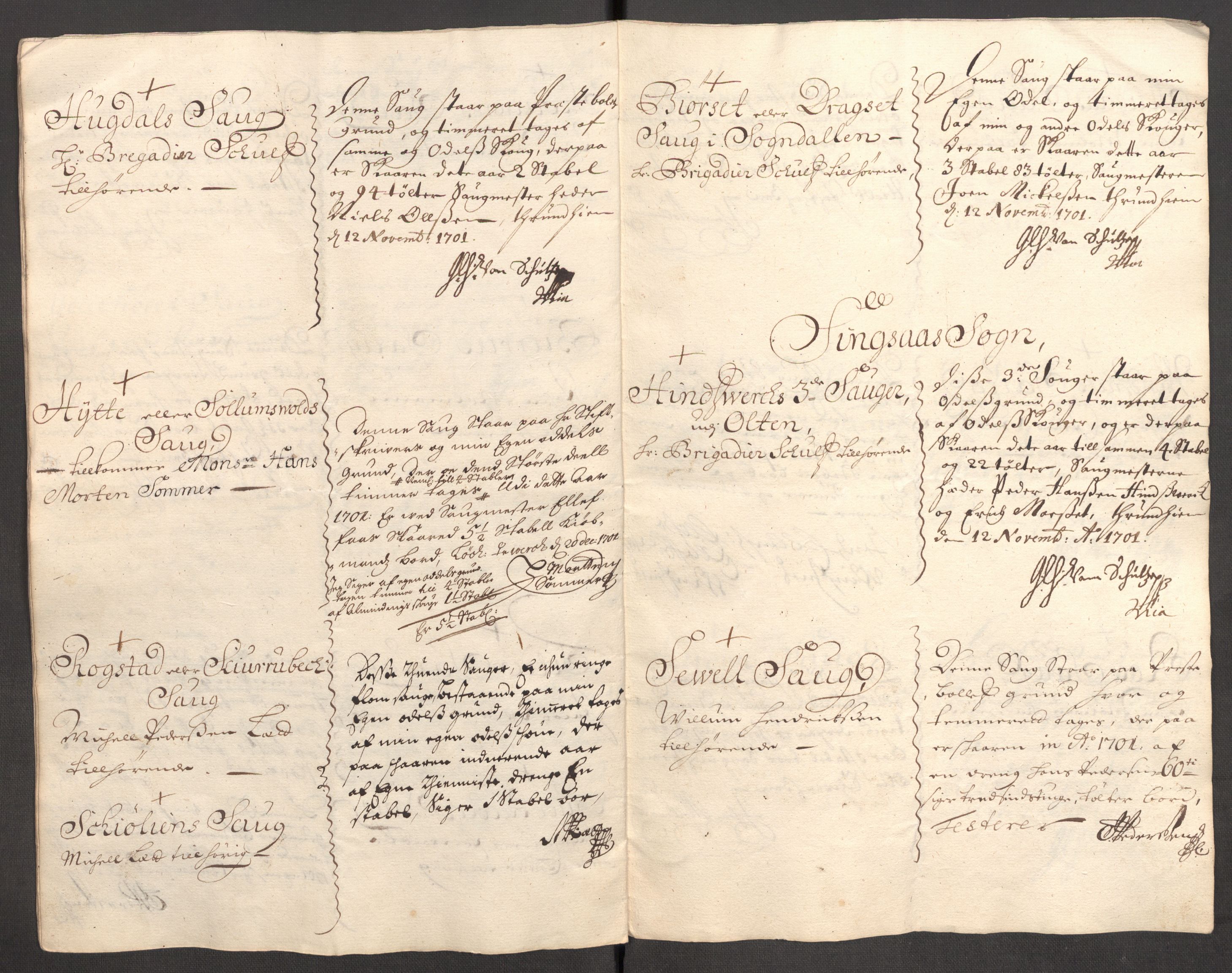 Rentekammeret inntil 1814, Reviderte regnskaper, Fogderegnskap, RA/EA-4092/R60/L3951: Fogderegnskap Orkdal og Gauldal, 1701, p. 220
