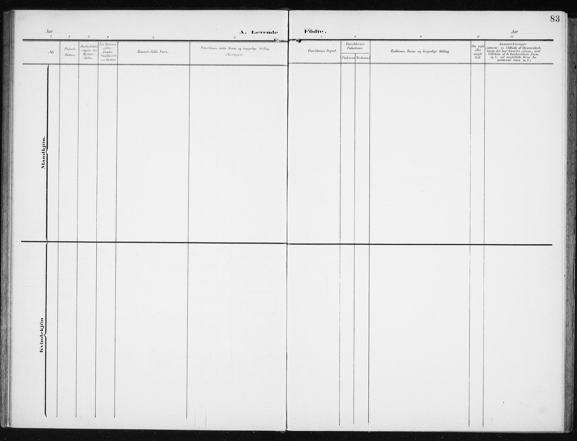 Sand/Bjarkøy sokneprestkontor, AV/SATØ-S-0811/I/Ia/Iaa/L0005kirke: Parish register (official) no. 5, 1905-1914, p. 83