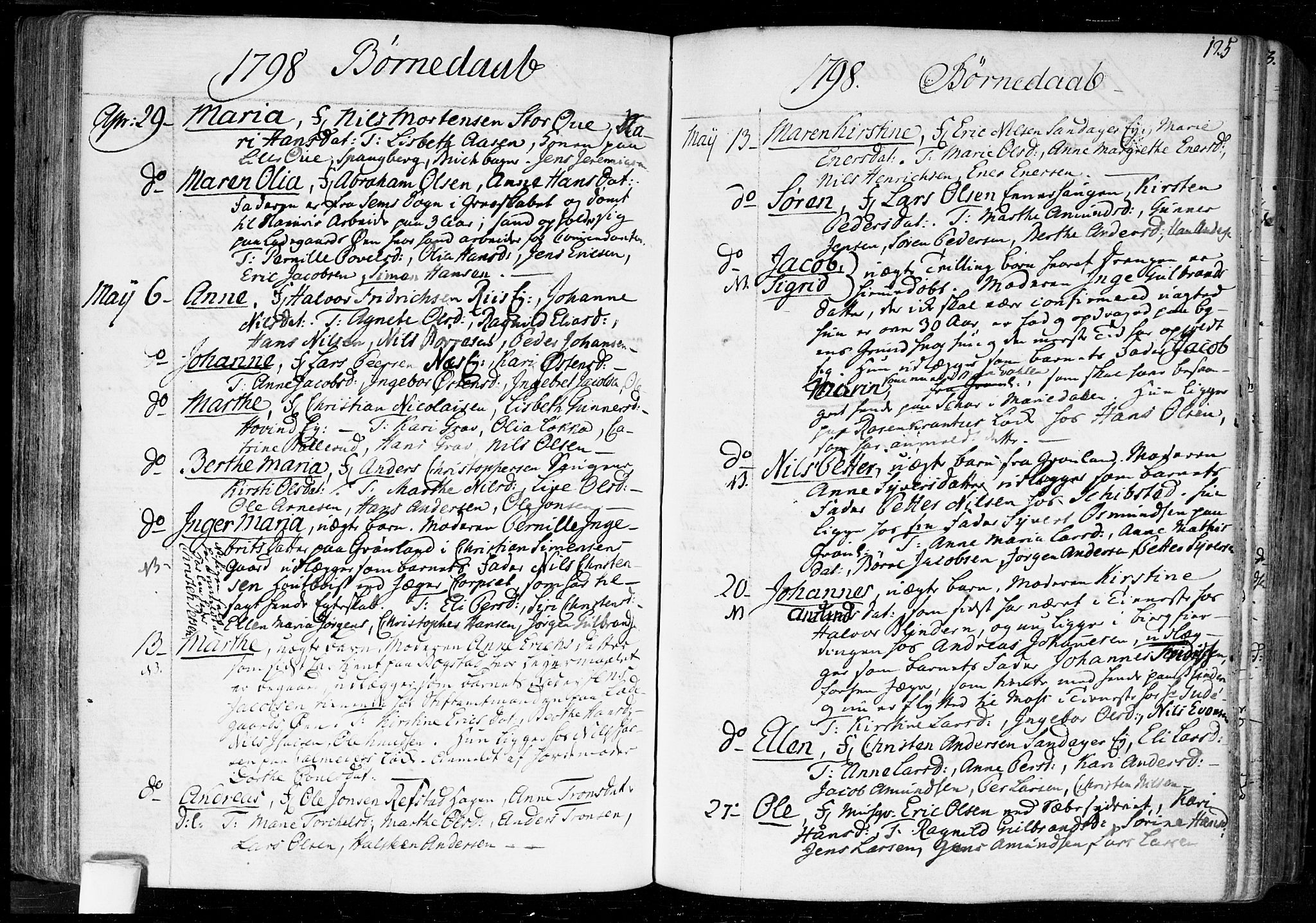 Aker prestekontor kirkebøker, SAO/A-10861/F/L0010: Parish register (official) no. 10, 1786-1809, p. 125