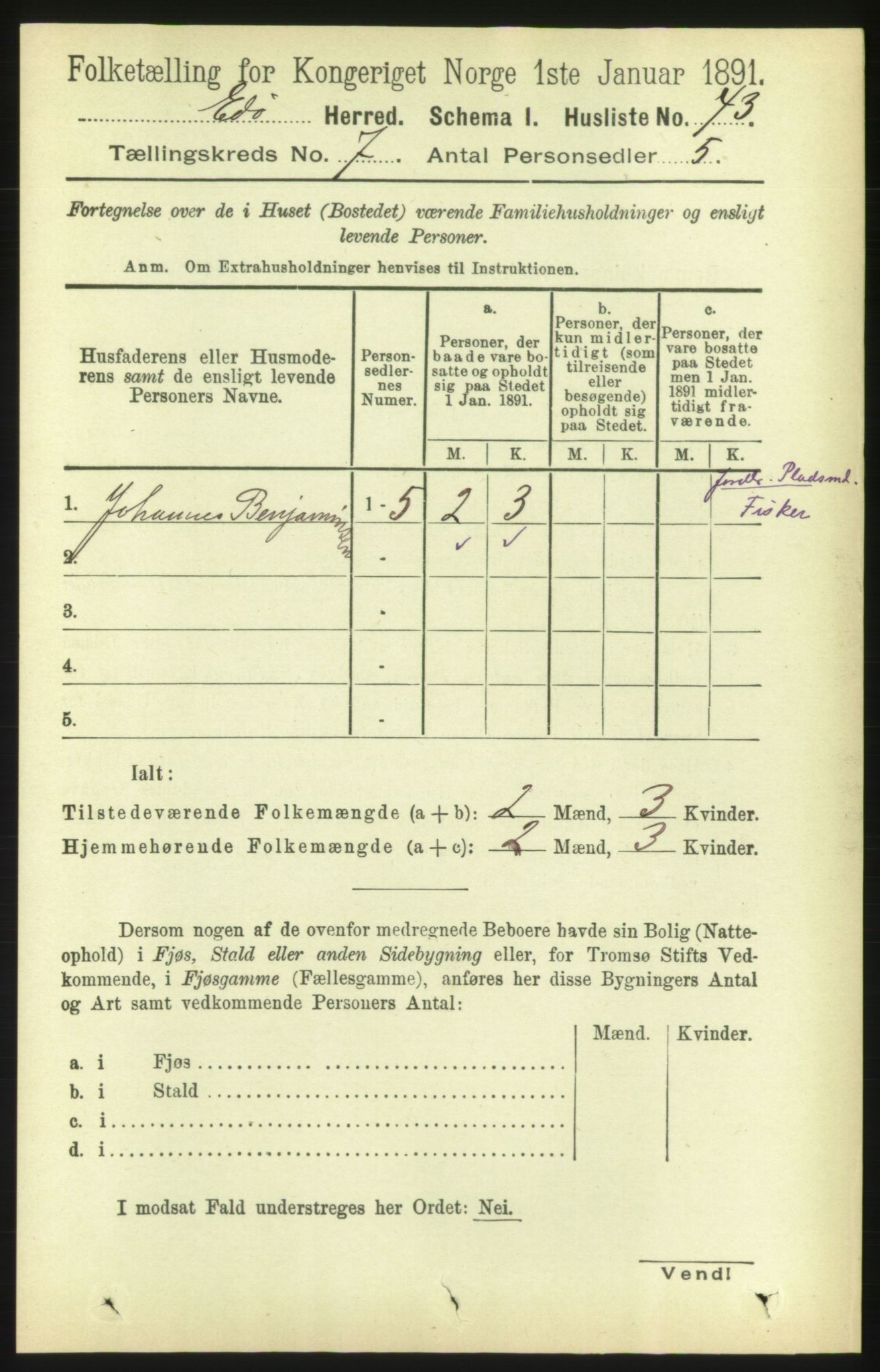 RA, 1891 census for 1573 Edøy, 1891, p. 1578