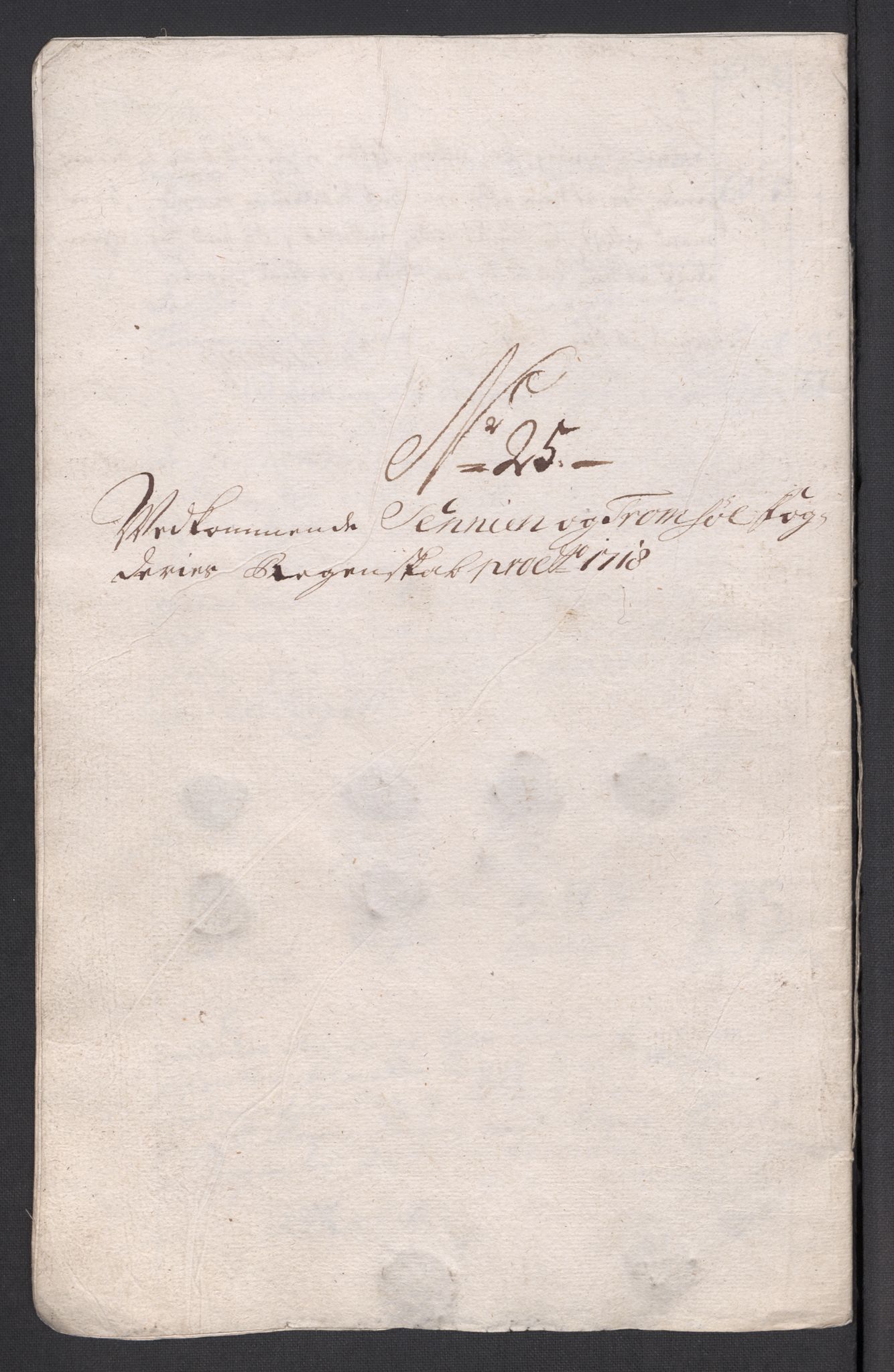 Rentekammeret inntil 1814, Reviderte regnskaper, Fogderegnskap, AV/RA-EA-4092/R68/L4764: Fogderegnskap Senja og Troms, 1718, p. 151