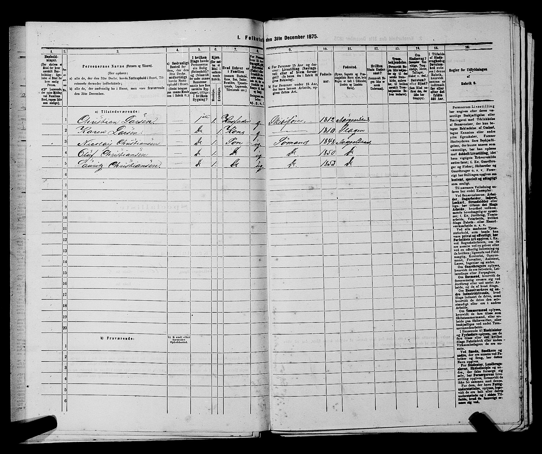 SAKO, 1875 census for 0704B Borre/Åsgårdstrand, 1875, p. 143