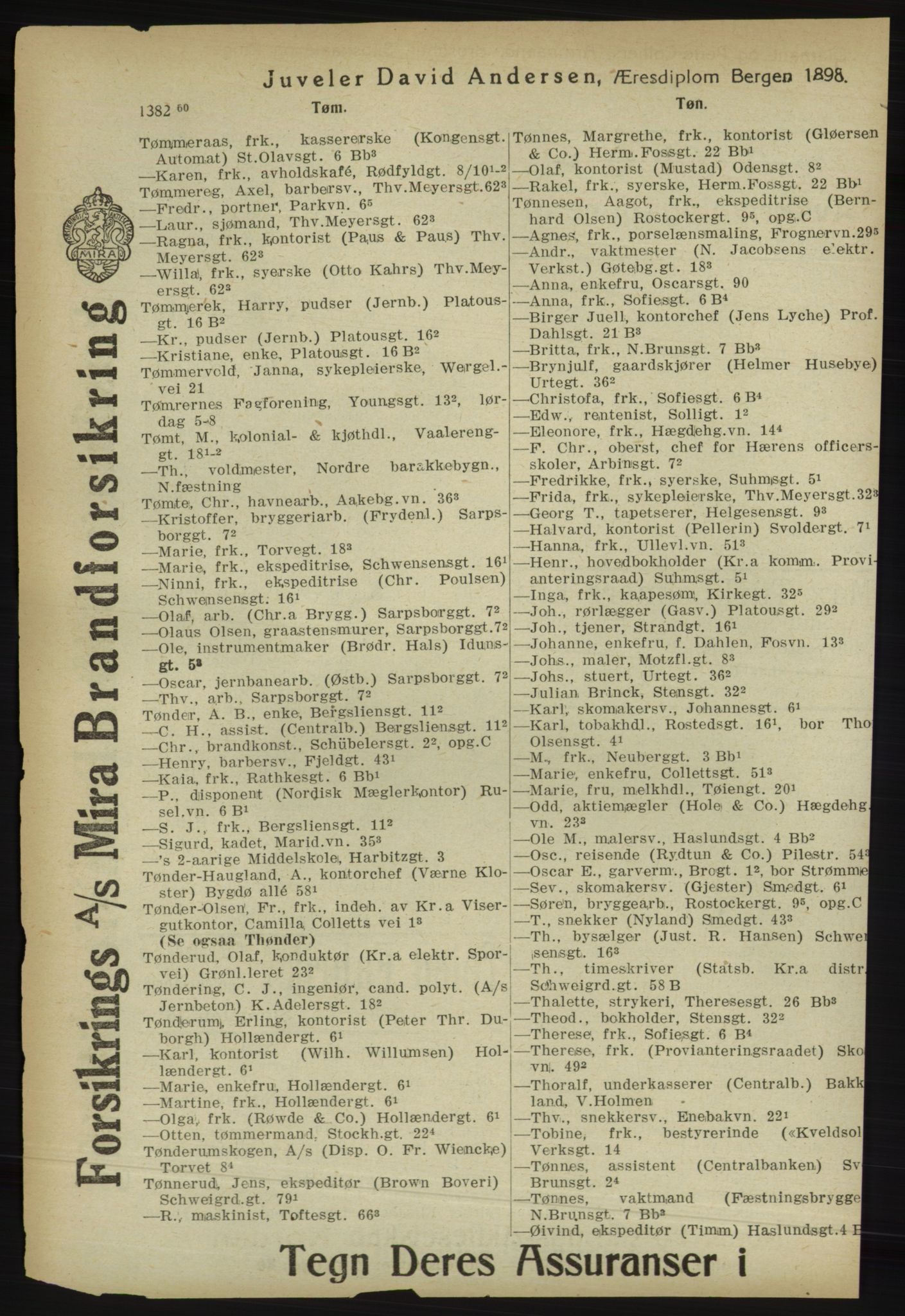 Kristiania/Oslo adressebok, PUBL/-, 1918, p. 1467
