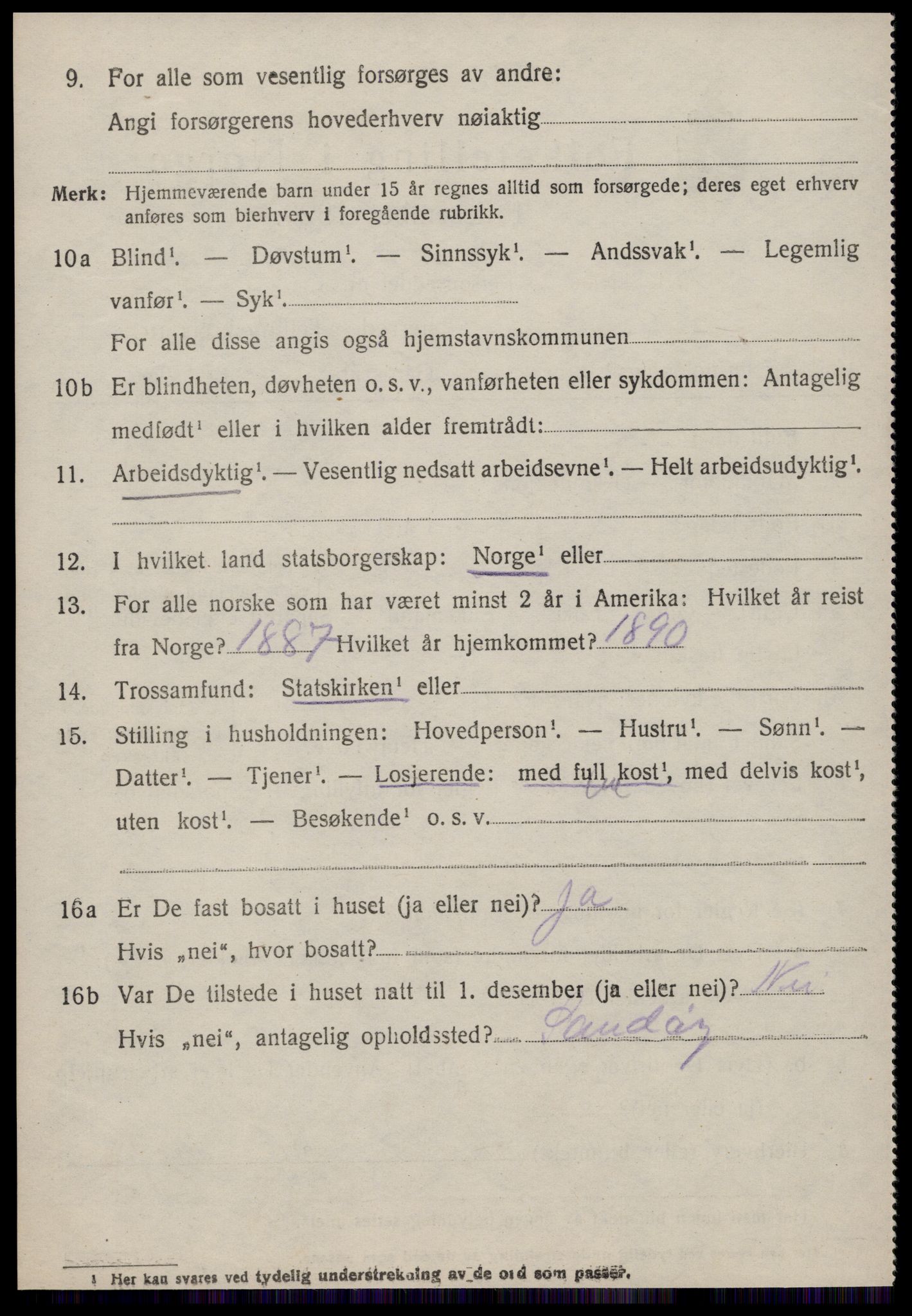 SAT, 1920 census for Aukra, 1920, p. 3934