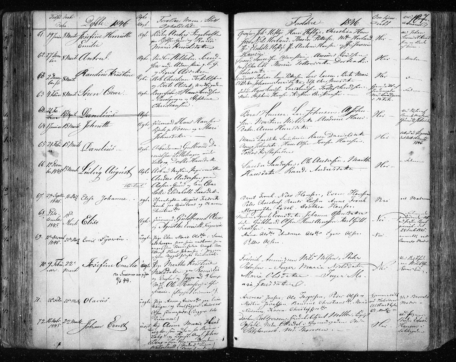 Aker prestekontor kirkebøker, SAO/A-10861/F/L0019: Parish register (official) no. 19, 1842-1852, p. 107